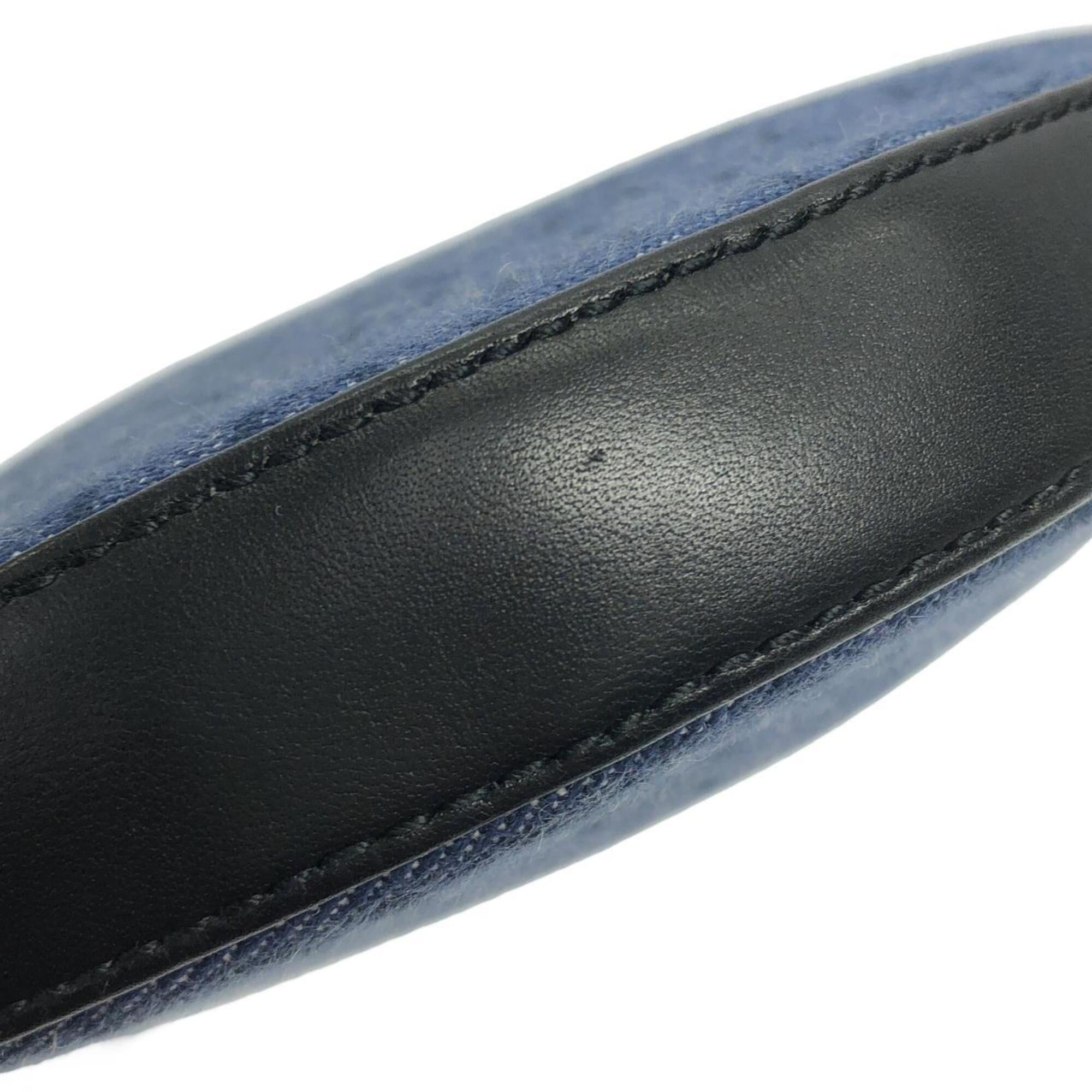 Bvlgari Blue Denim Leather Shoulder Bag (Pre-Owned)