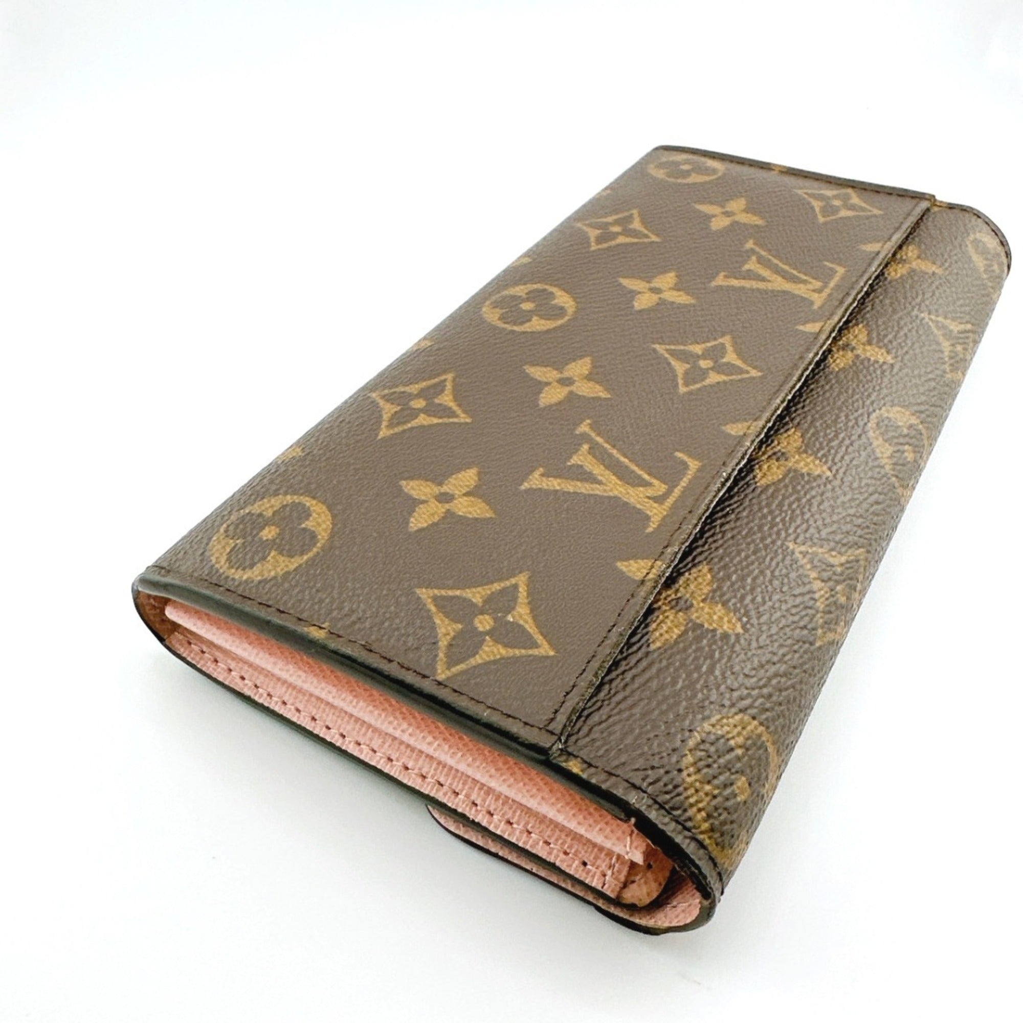 Louis Vuitton Rose Ballerine Monogram Long Wallet (Bi-Fold) (Pre-Owned)