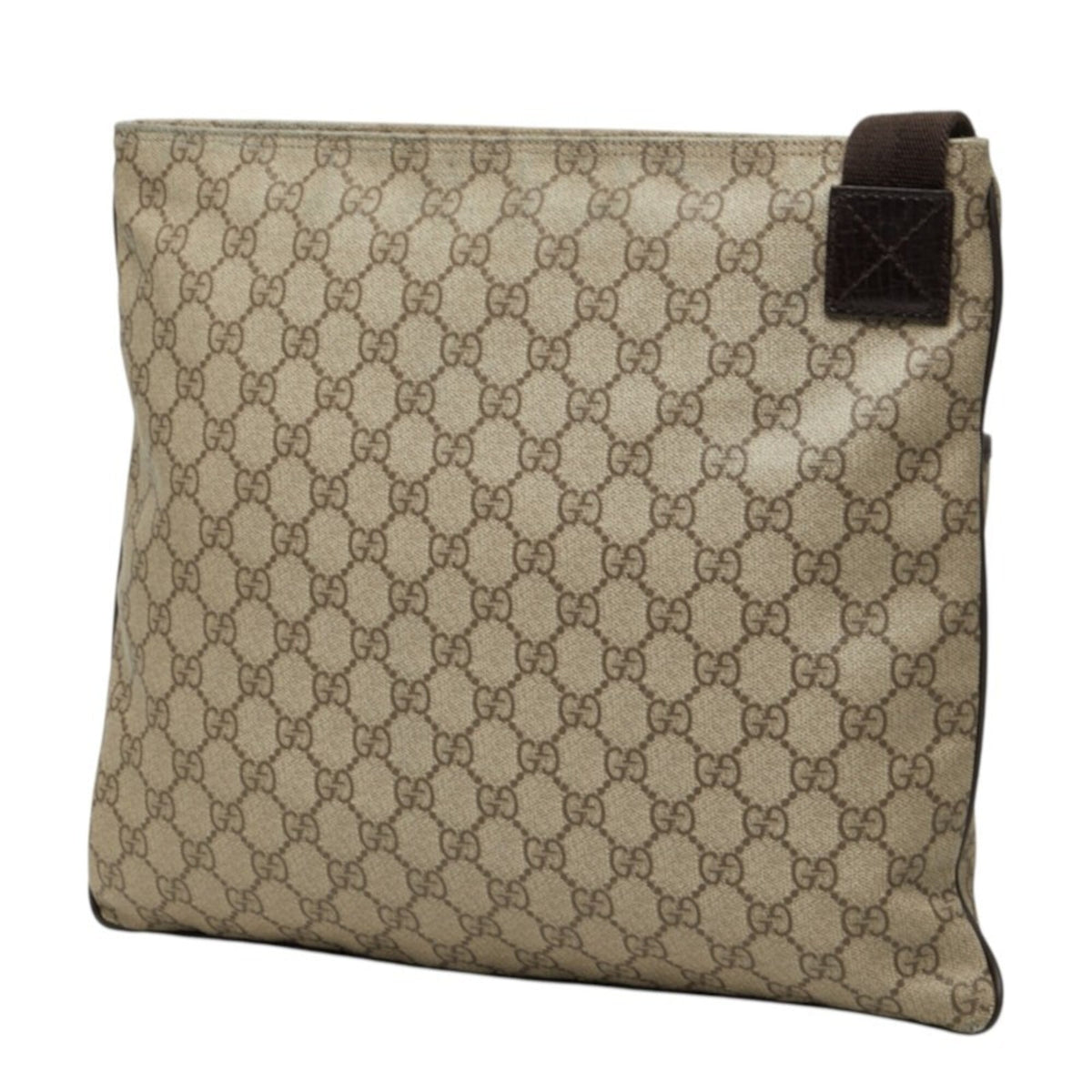 Gucci Beige Brown Pvc Leather Shoulder Bag (Pre-Owned)