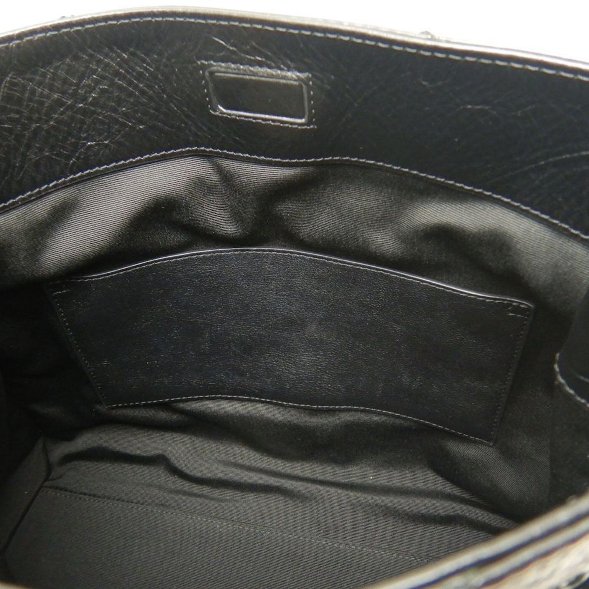 Saint Laurent Black Leather Shoulder Bag (Pre-Owned)