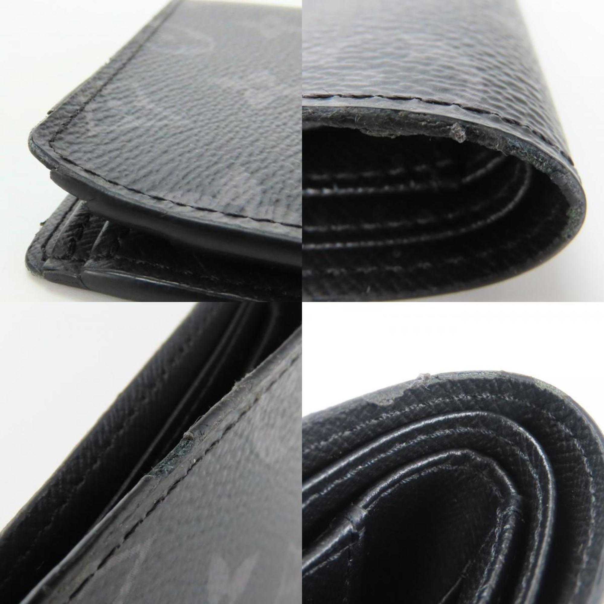 Louis Vuitton Black Monogram Eclipse Wallet (Bi-Fold) (Pre-Owned)
