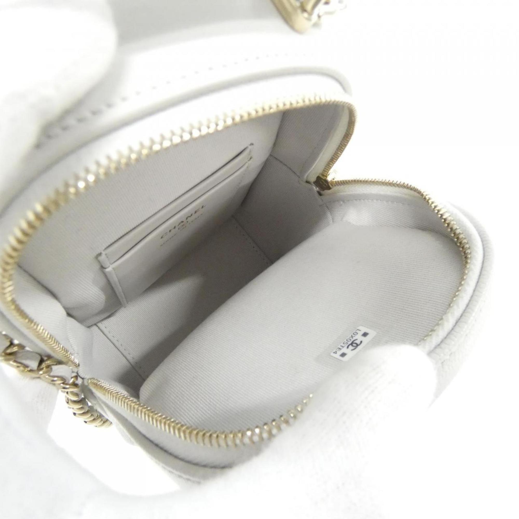 Chanel Light Gray Grained Calfskin Backpack (Pre-Owned)
