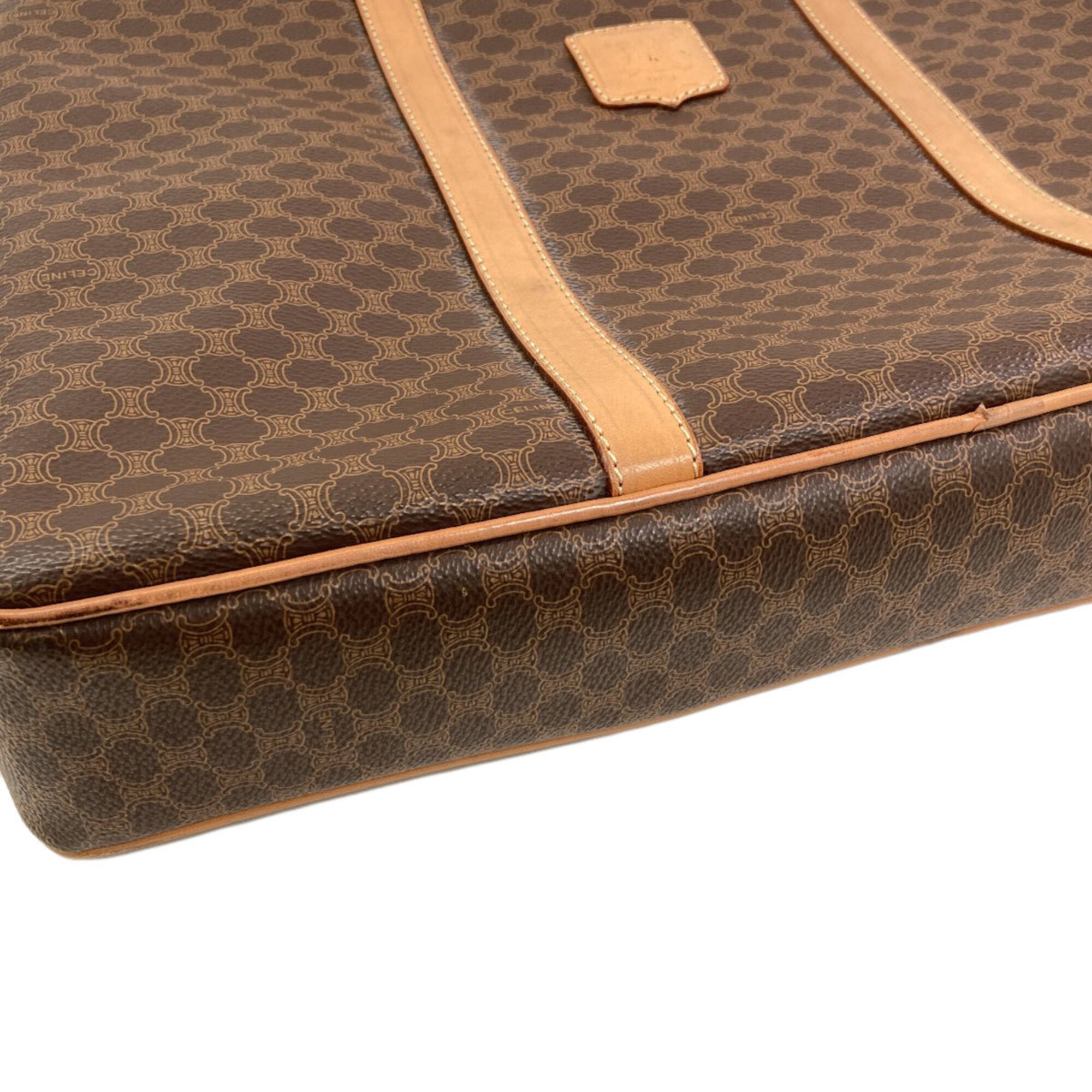 Celine Brown Leather Briefcase (Pre-Owned)