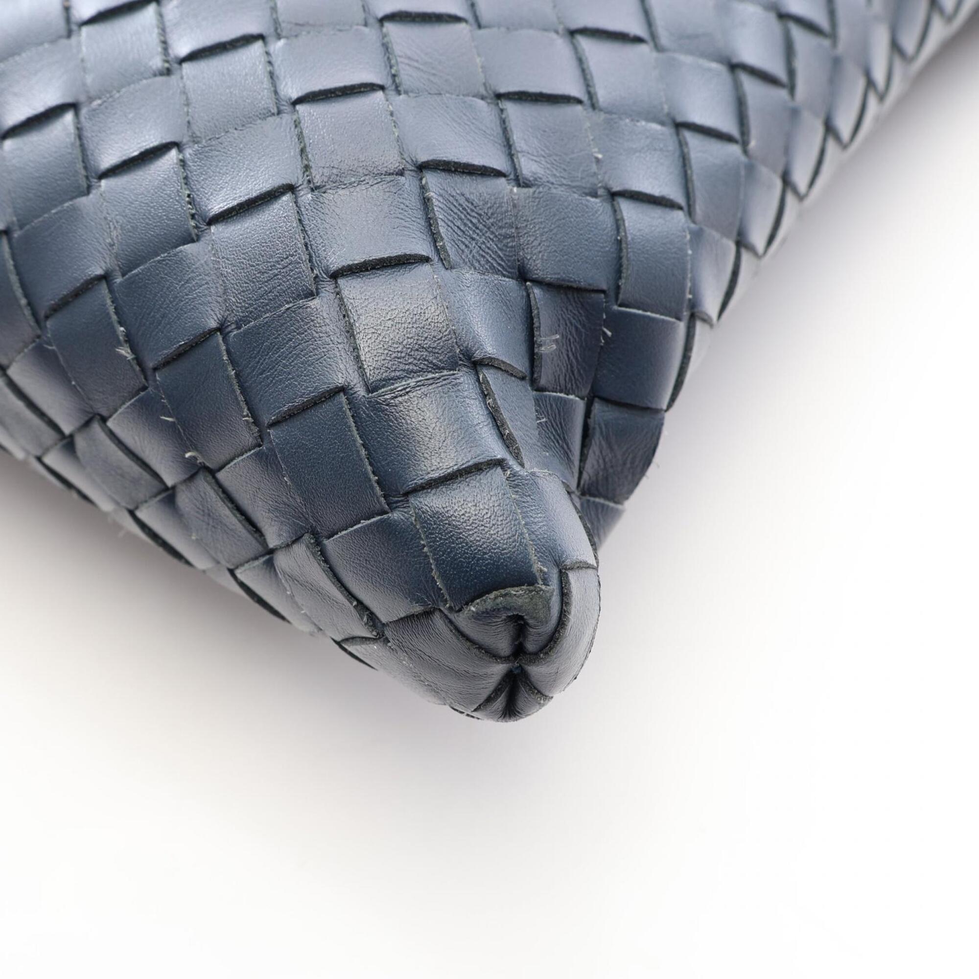 Bottega Veneta Green Leather Handbag Shoulder Bag (Pre-Owned)