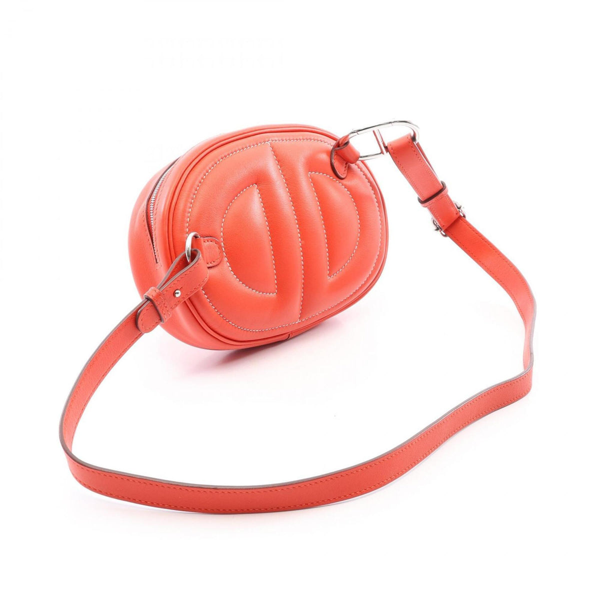 Hermes Red Color Swift Leather Fanny Pack Handbag (Pre-Owned)
