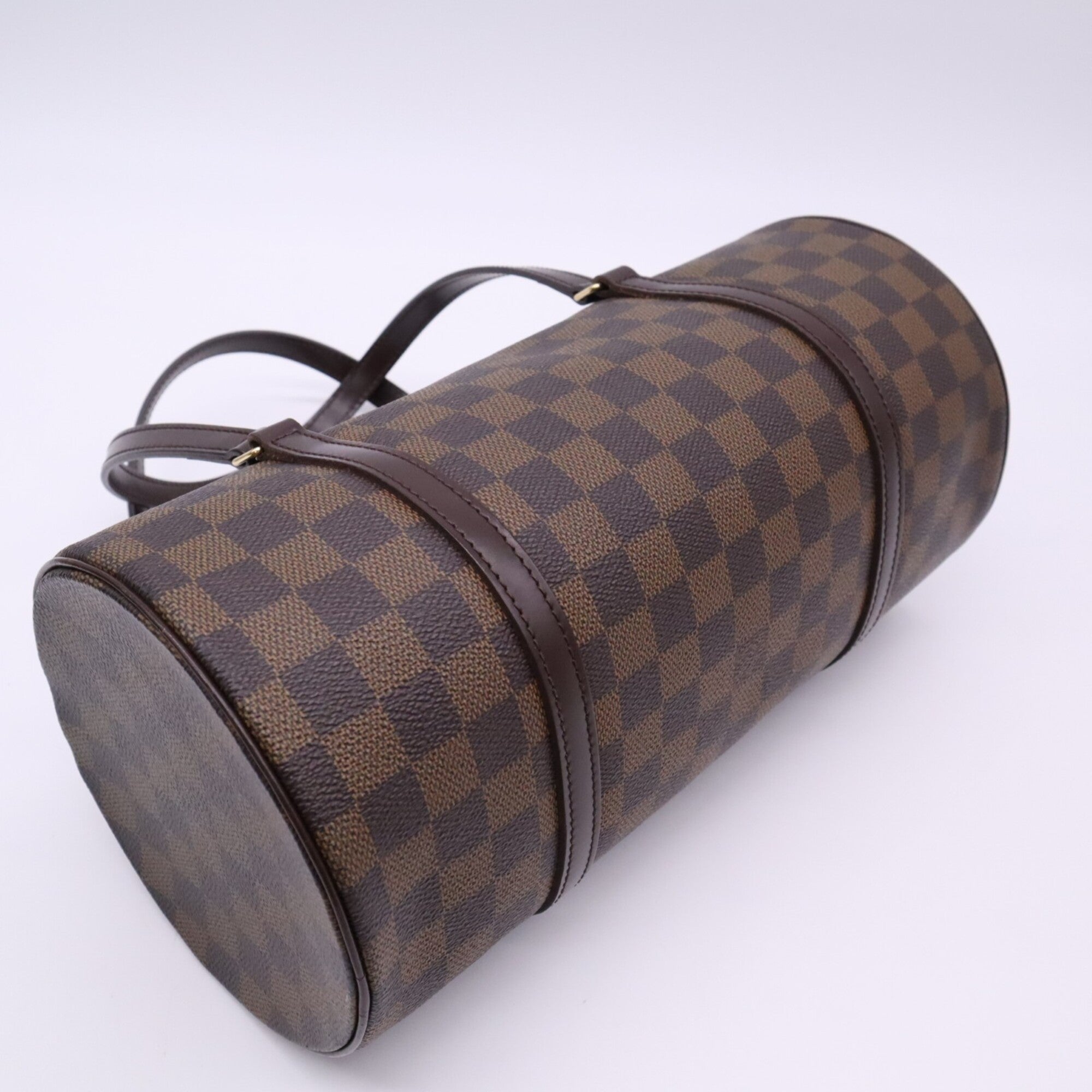 Louis Vuitton Damier Beige Brown Coated Canvas Leather Handbag (Pre-Owned)