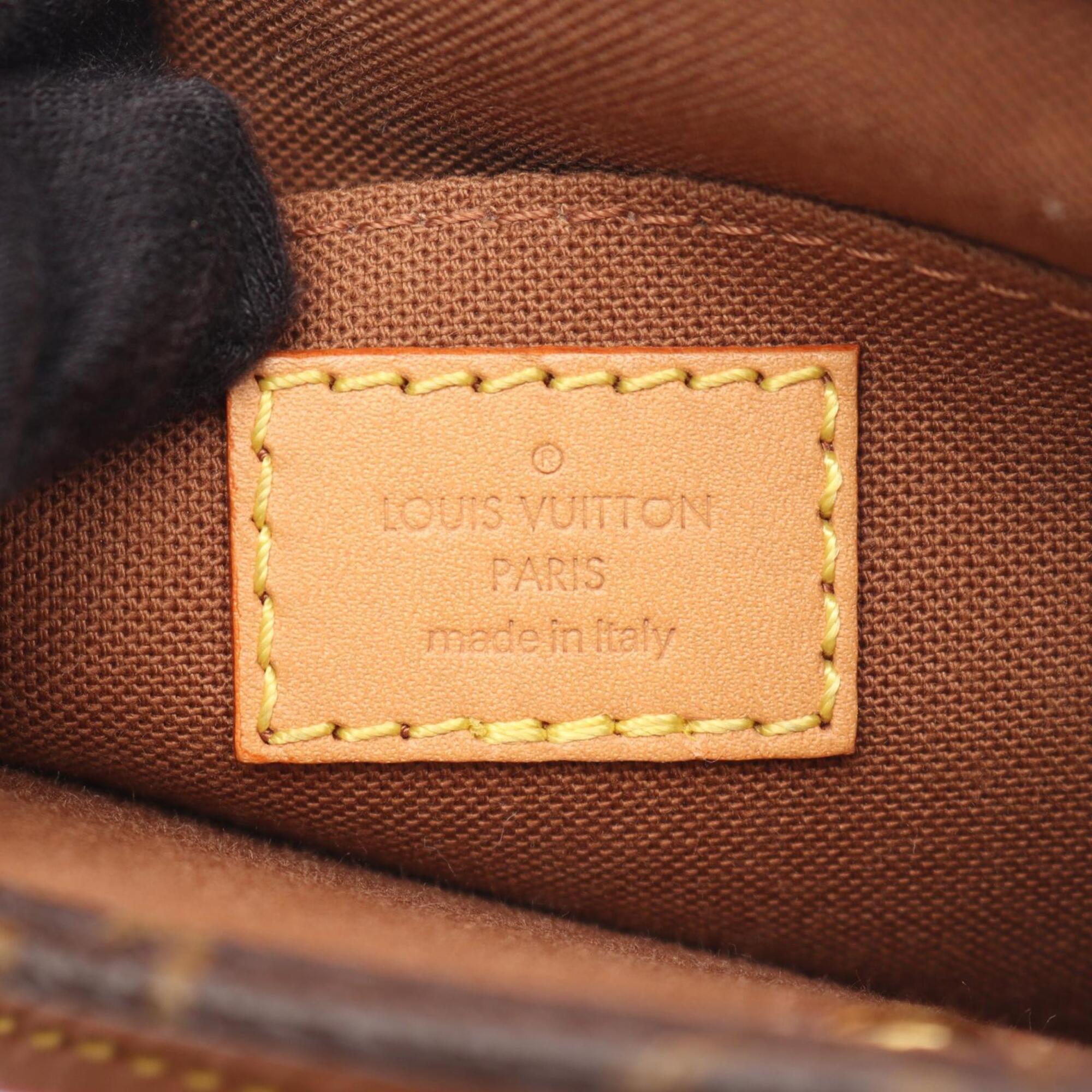 Louis Vuitton Brown Coated Canvas Leather Handbag (Pre-Owned)