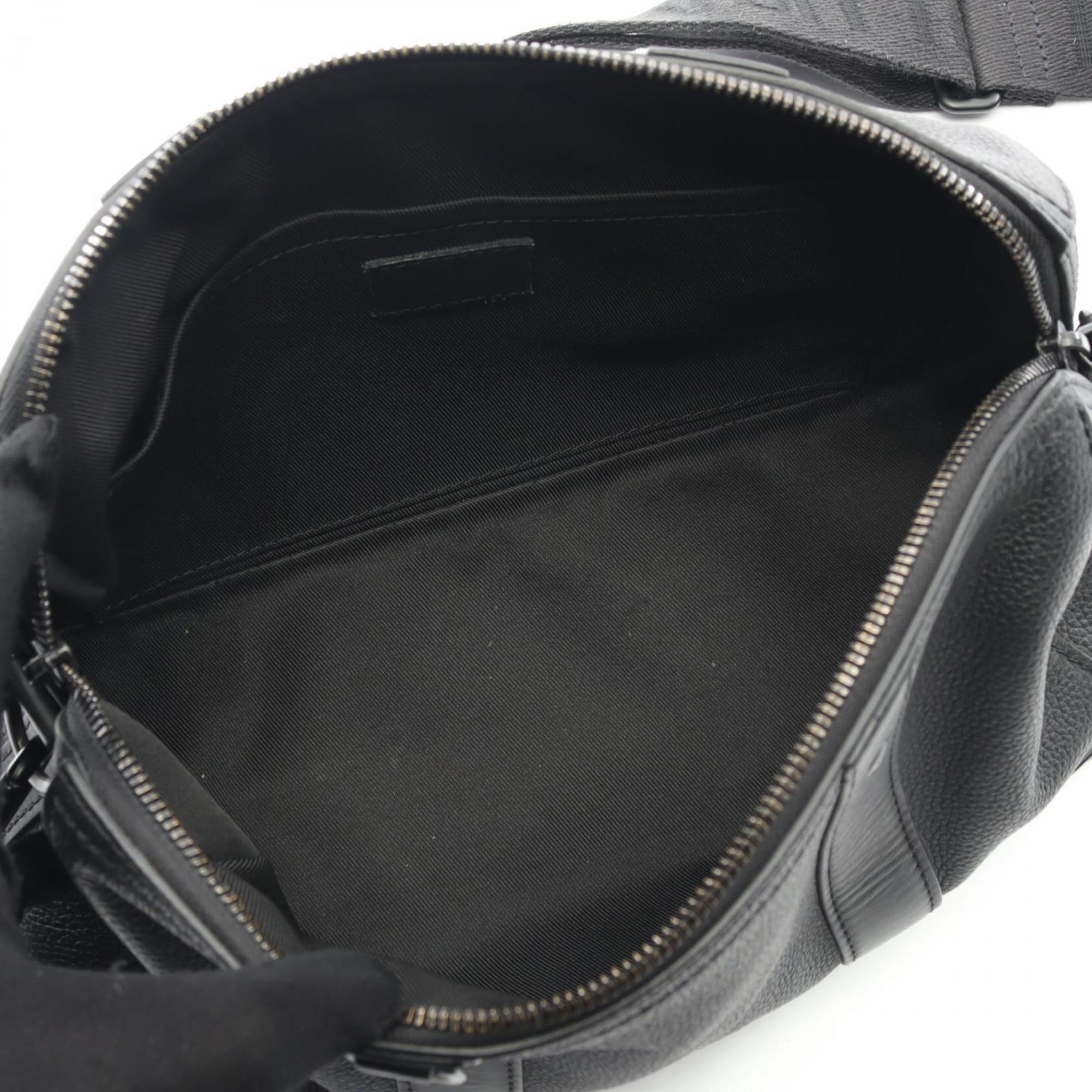 Louis Vuitton Black Leather Shoulder Bag (Pre-Owned)