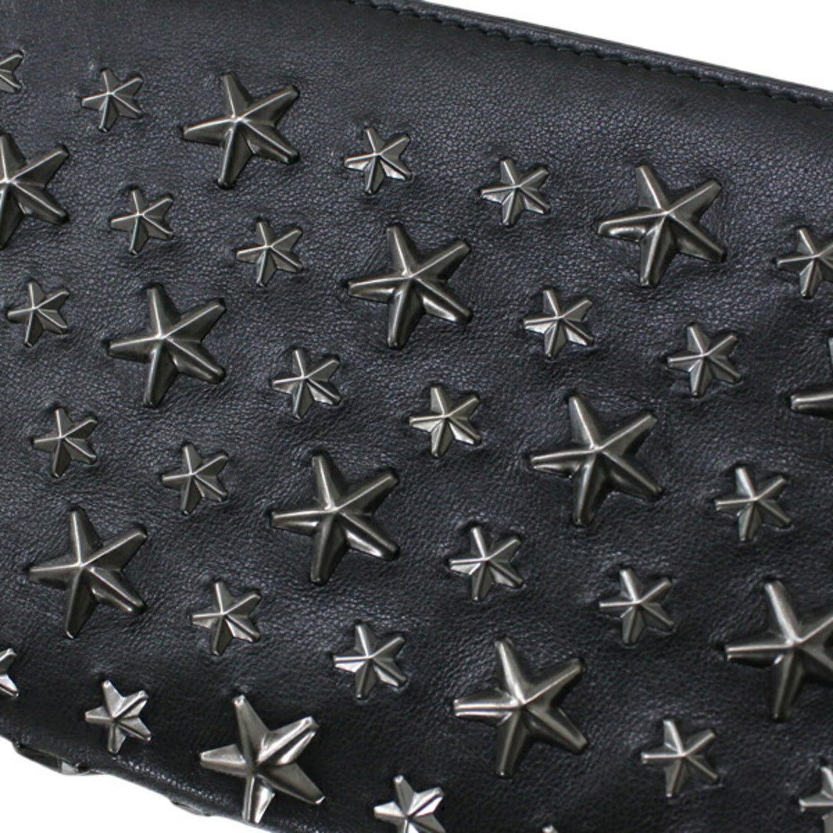 Jimmy Choo Black Leather Long Wallet (Bi-Fold) (Pre-Owned)