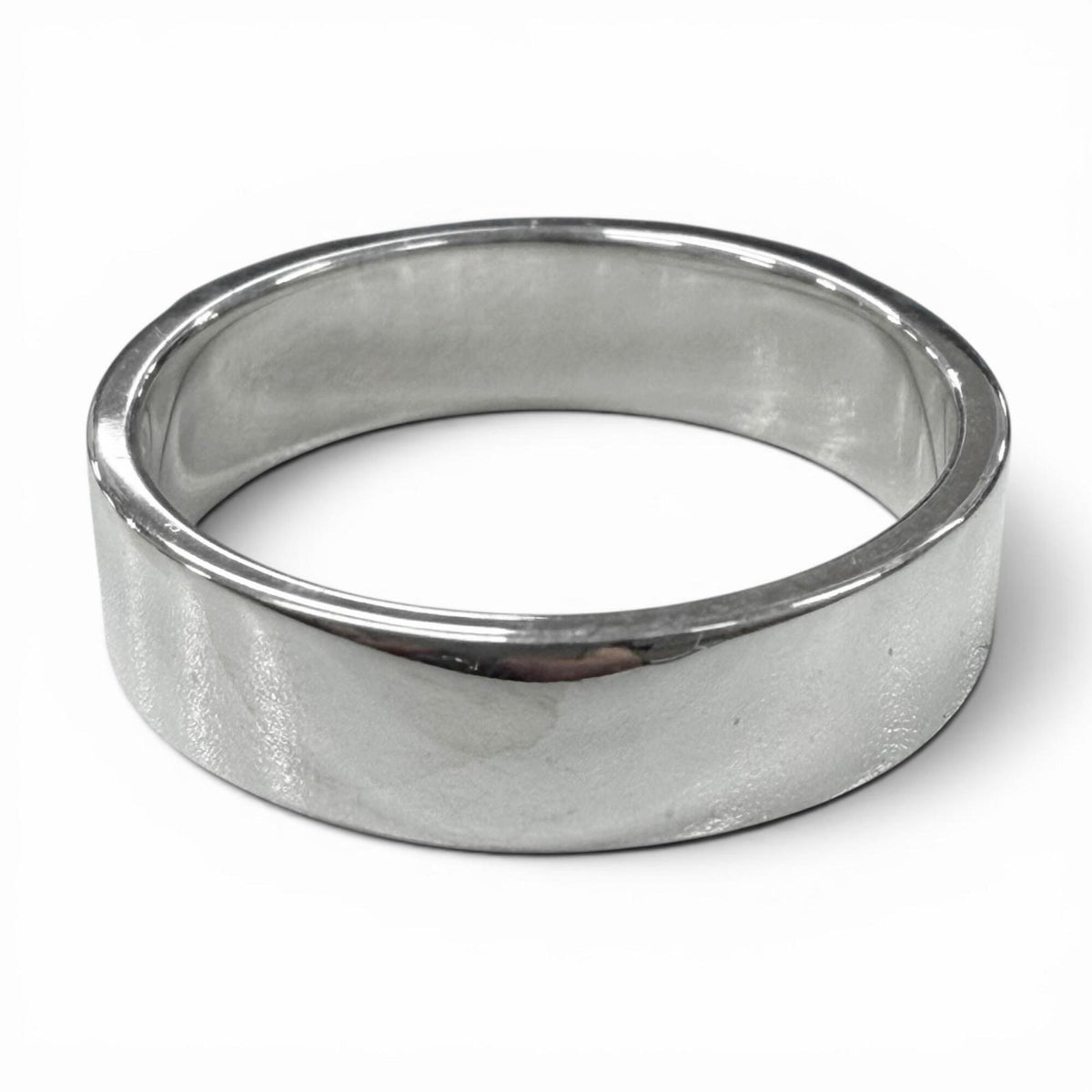 Hermes Silver Silver 925 Band Ring (Pre-Owned)