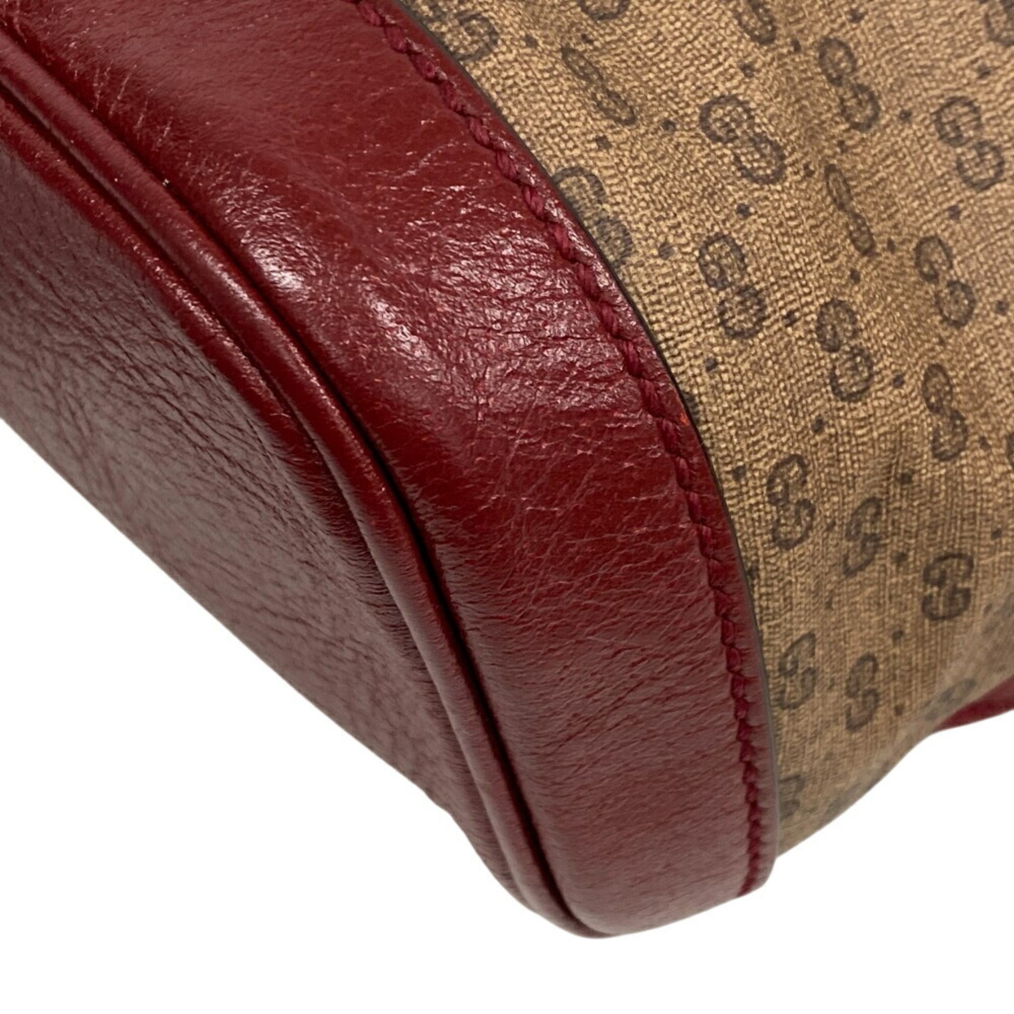 Gucci Beige Red Color Gg Supreme Backpack (Pre-Owned)