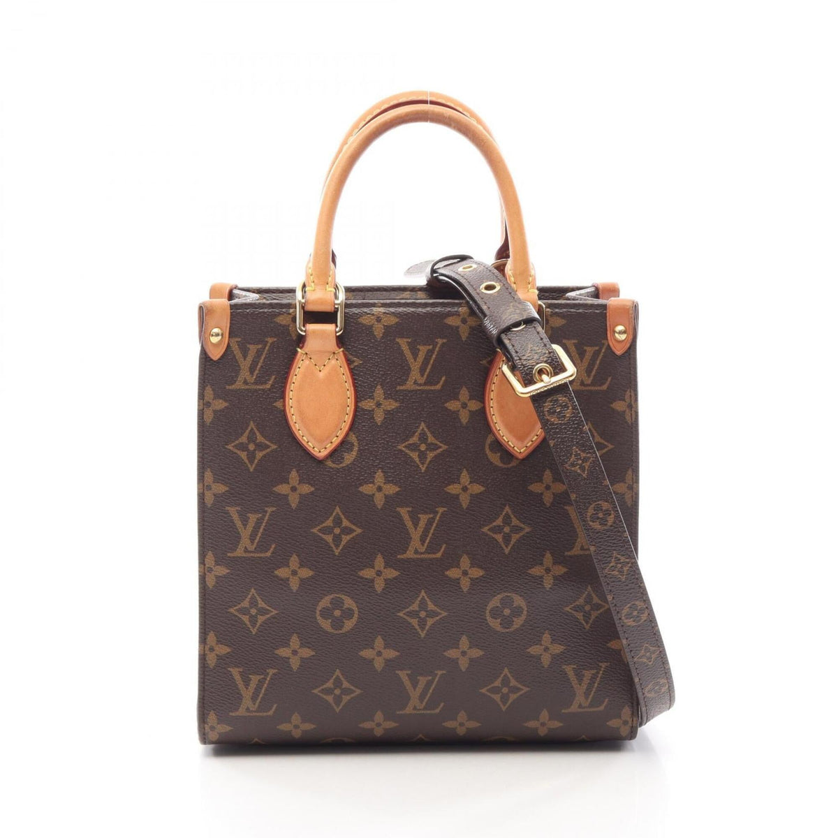Louis Vuitton Brown Coated Canvas Leather Handbag (Pre-Owned)