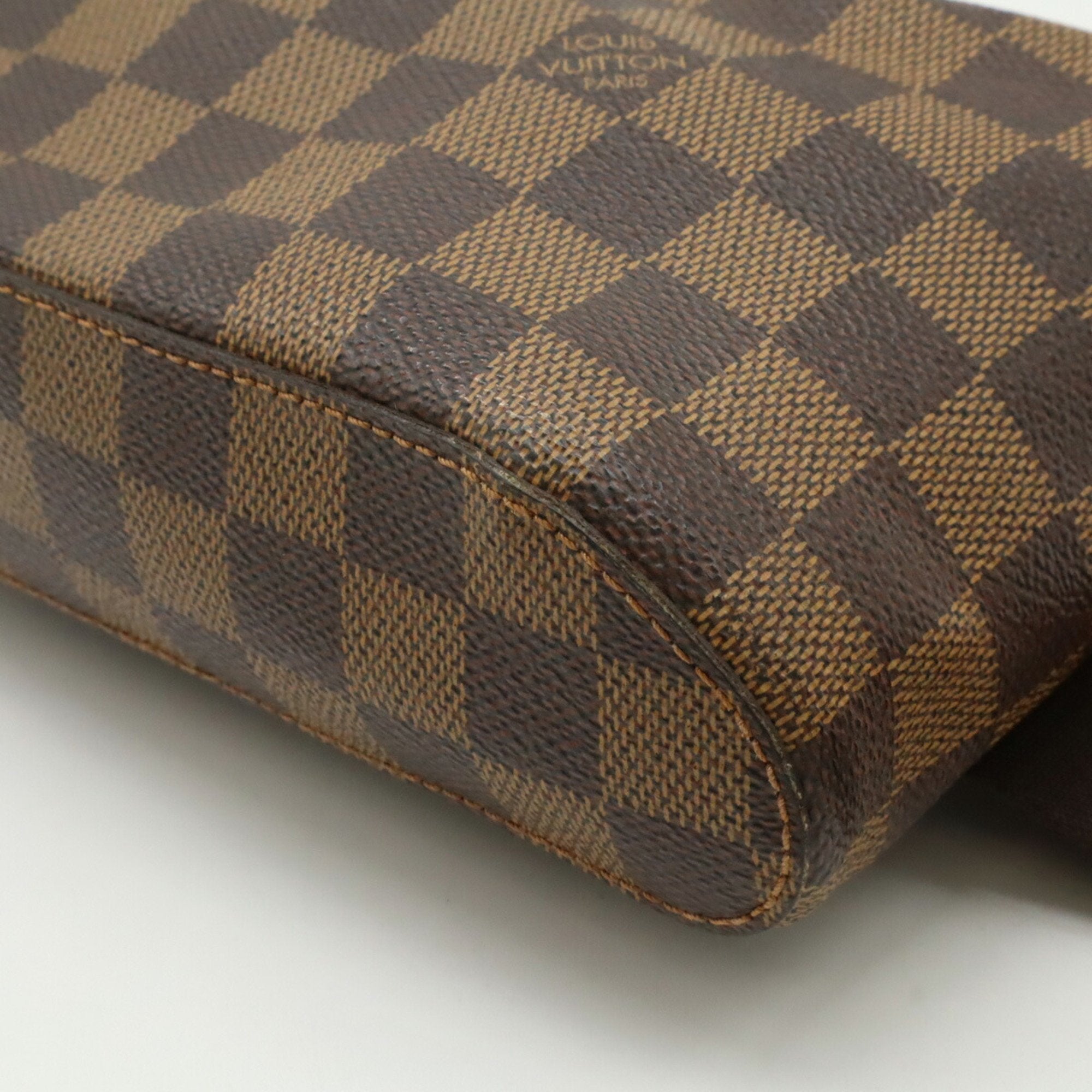 Louis Vuitton Brown Pvc Pouch Shoulder Bag Sling Bag (Pre-Owned)