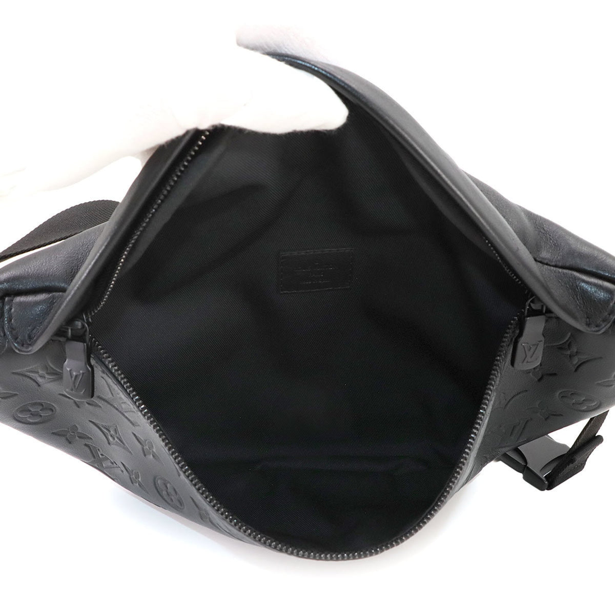 Louis Vuitton Black Noir Monogram Shadow Handbag Shoulder Bag Sling Bag (Pre-Owned)