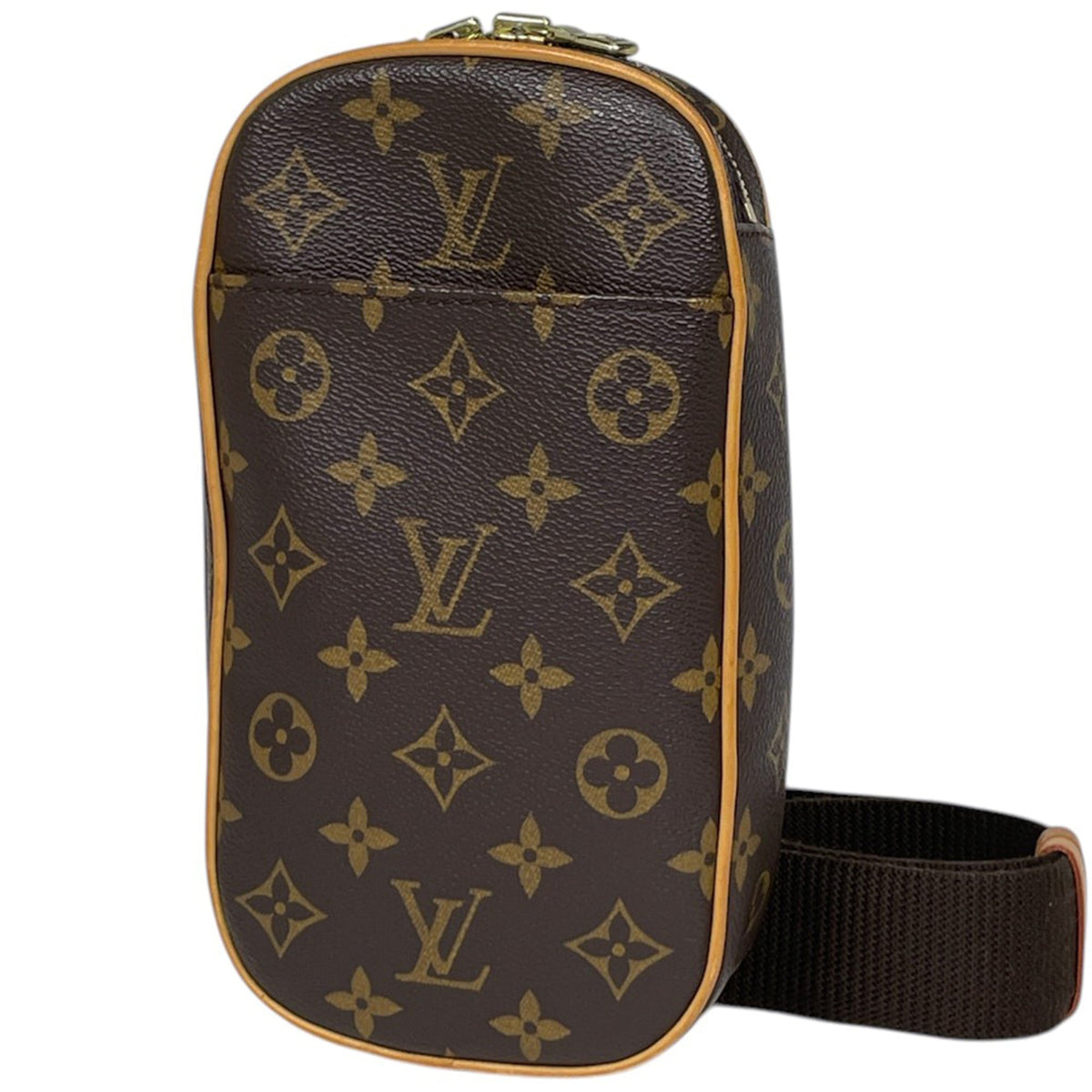 Louis Vuitton Brown Monogram Pochette Sling Bag (Pre-Owned)