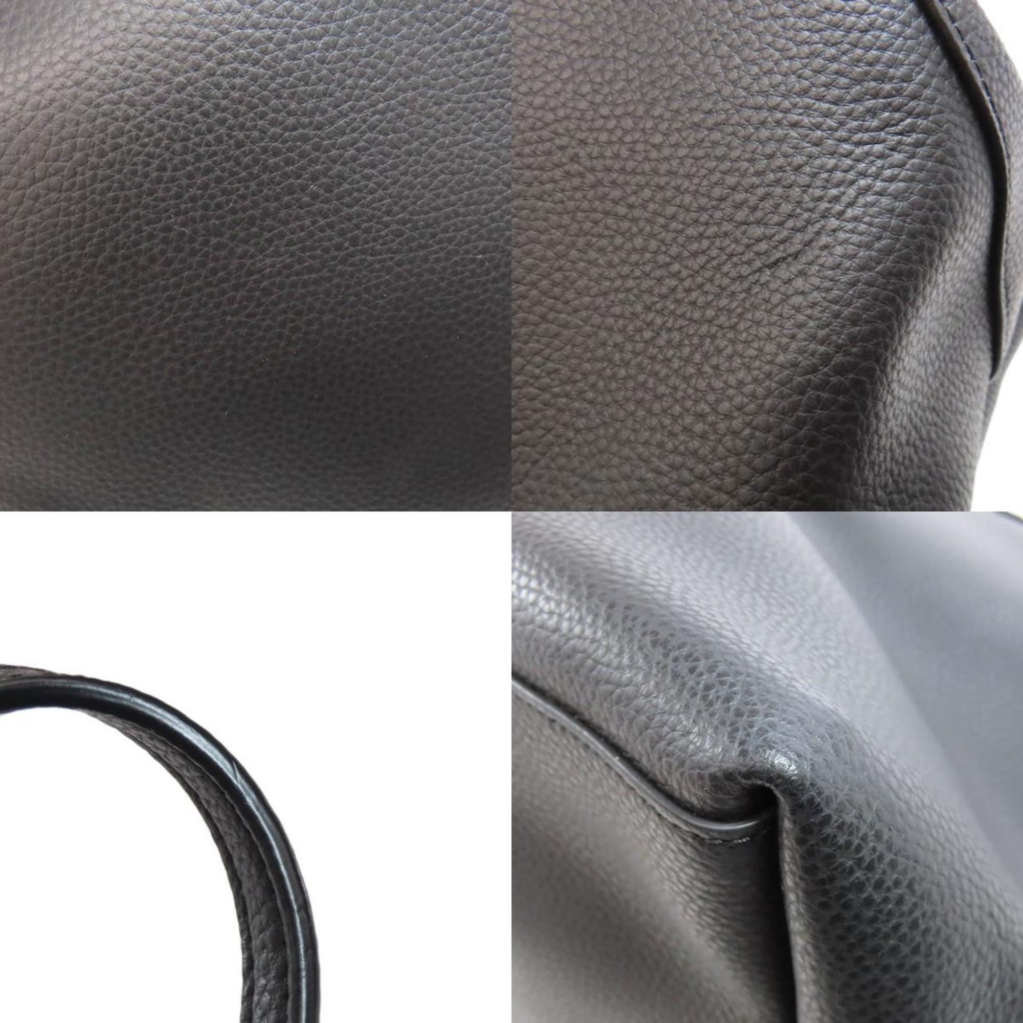 Coach Black Leather Tote Bag (Pre-Owned)