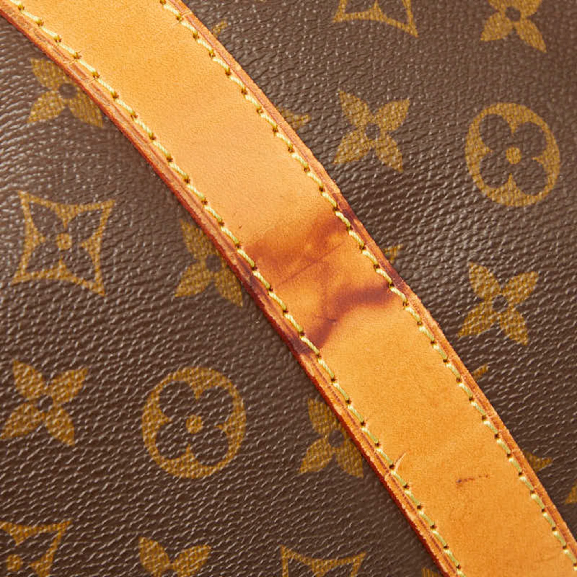 Louis Vuitton Brown Pvc Leather Boston Bag Shoulder Bag (Pre-Owned)