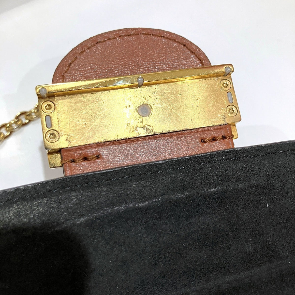 Louis Vuitton Monogram Reverse Brown Galle Monogram Reverse Monogram Reverse Shoulder Bag (Pre-Owned)