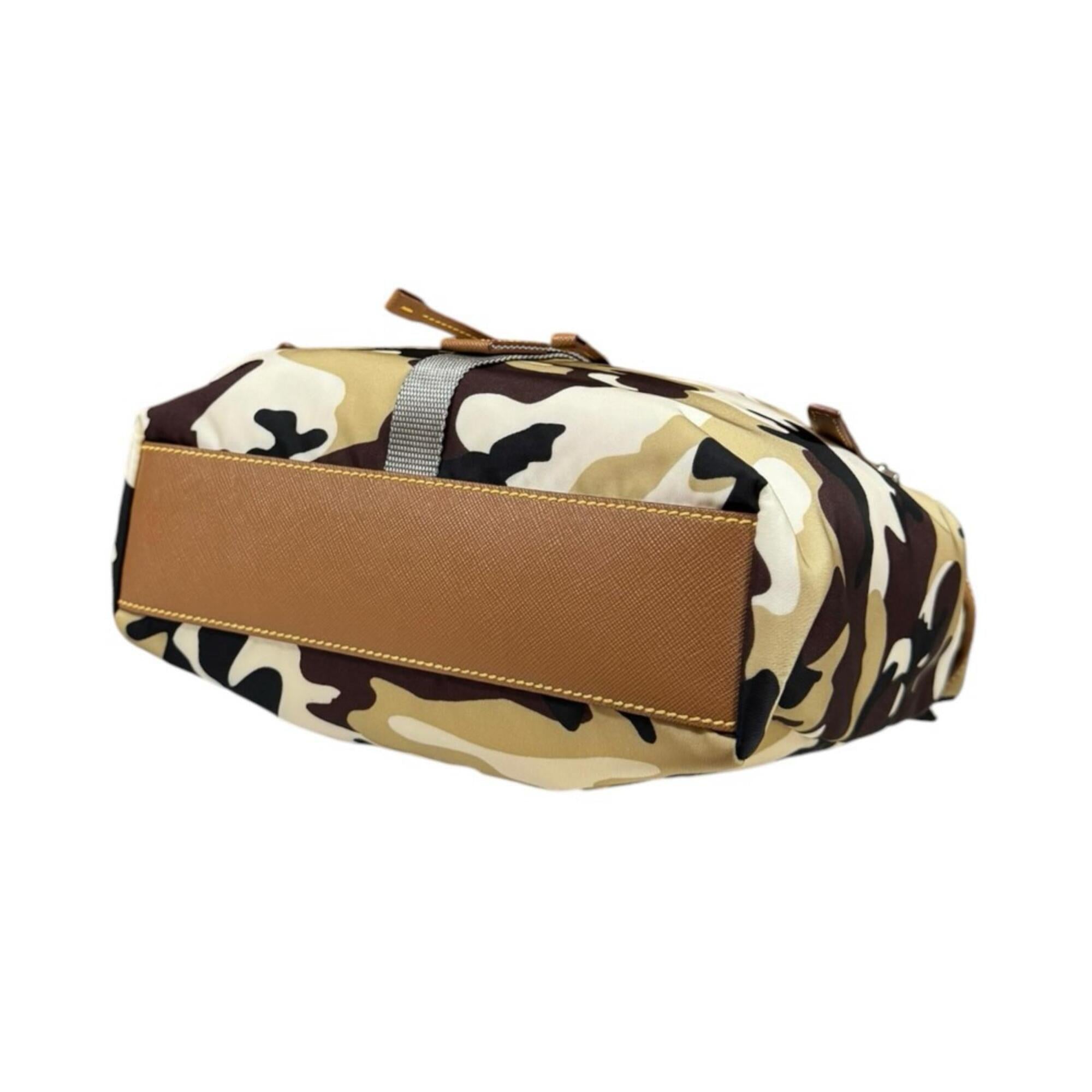 Prada Brown Nylon Shoulder Bag (Pre-Owned)