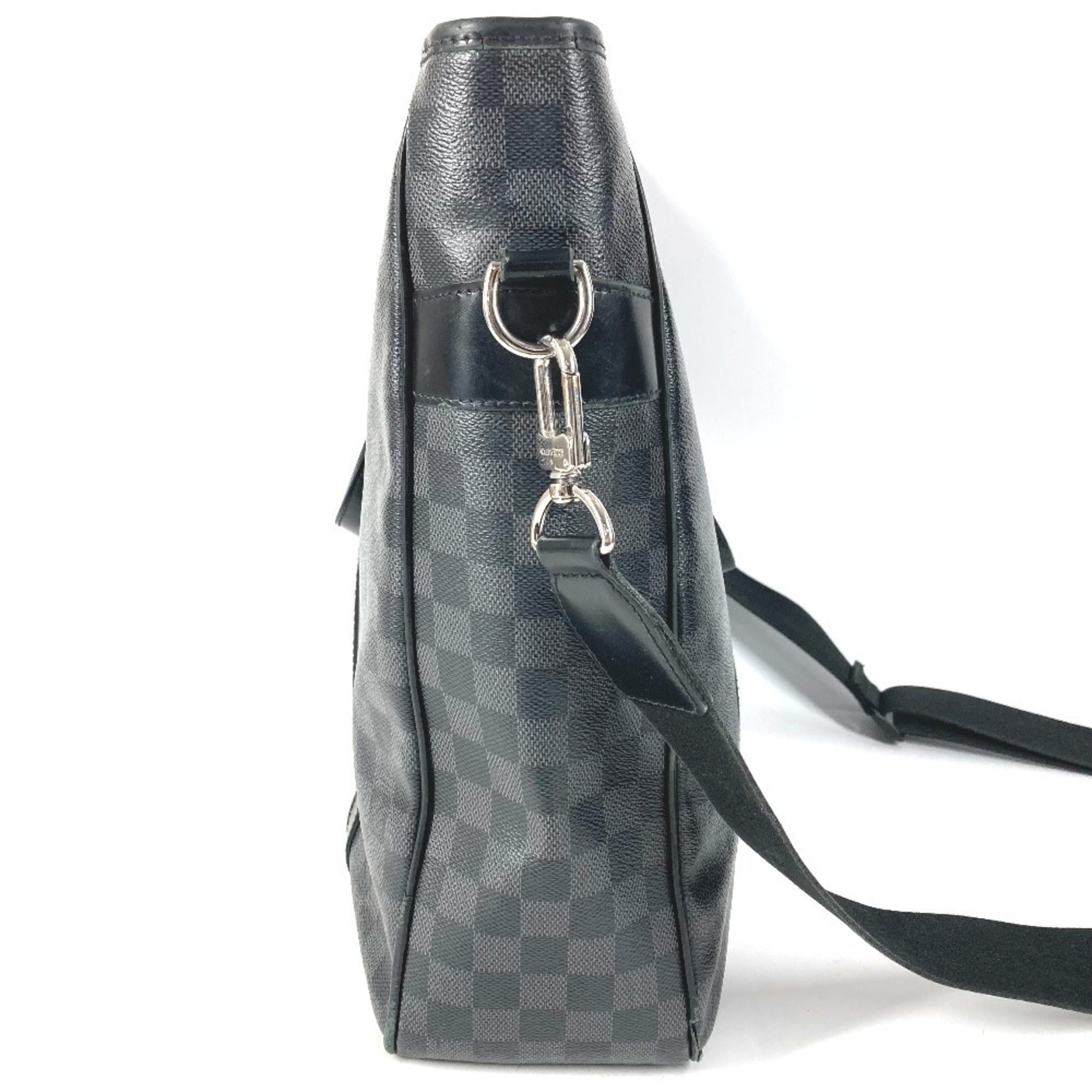 Louis Vuitton Black Damier Graphite Canvas Shoulder Bag Tote Bag (Pre-Owned)