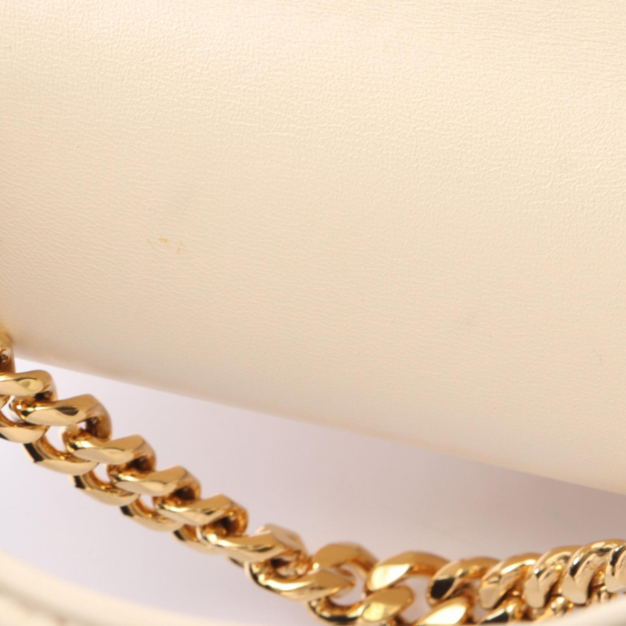 Bvlgari Ivory Leather Handbag (Pre-Owned)