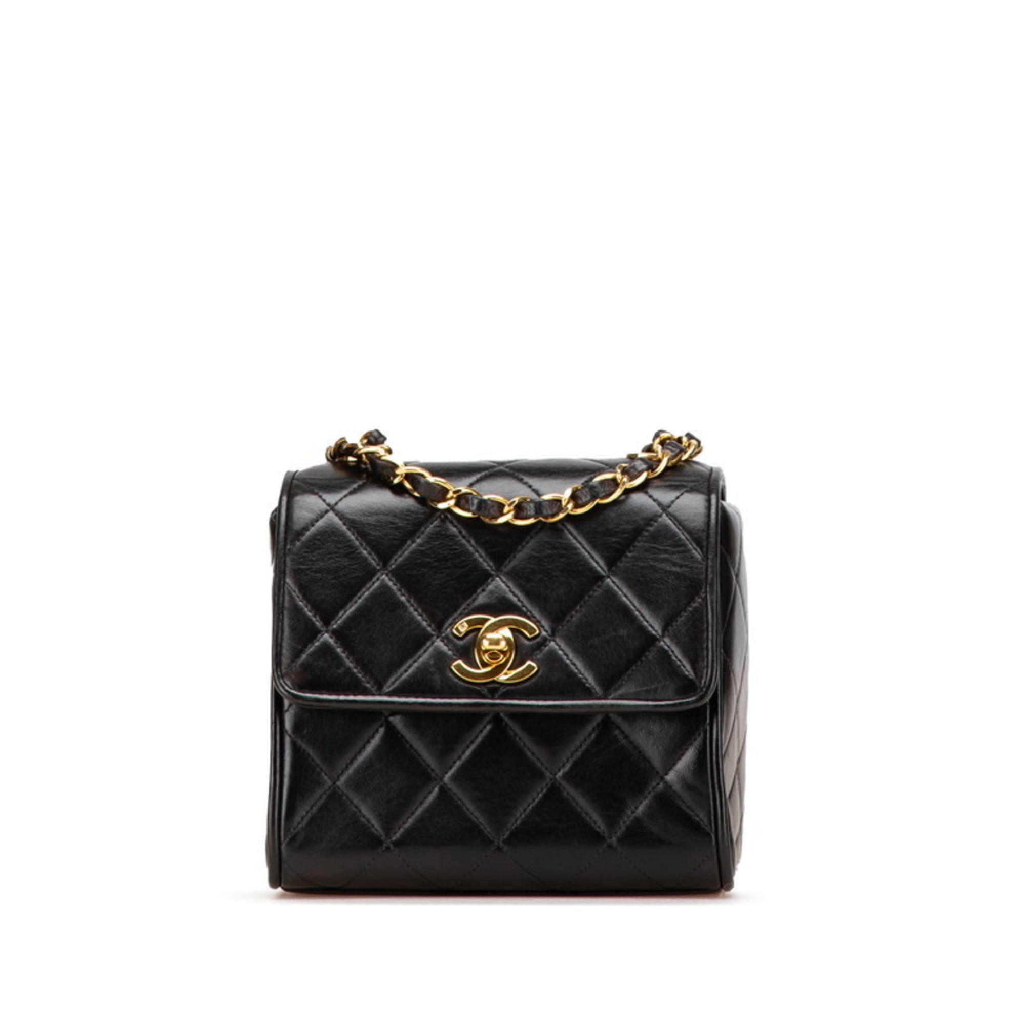 Chanel Black Leather Shoulder Bag (Pre-Owned)