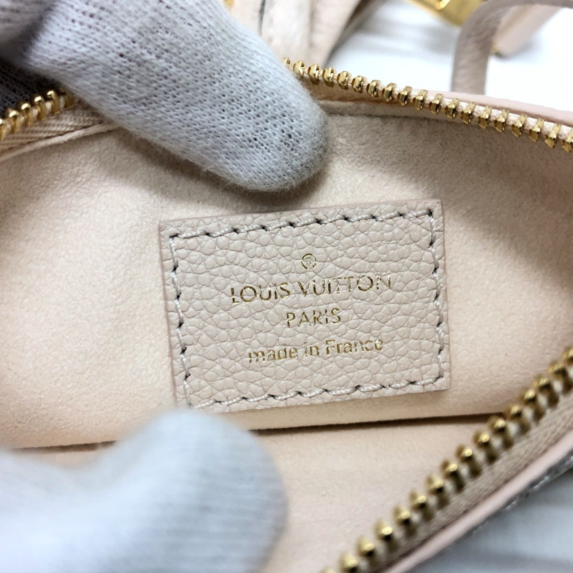 Louis Vuitton Monogram Impression Beige Monogram Empreinte Handbag Pouch (Pre-Owned)