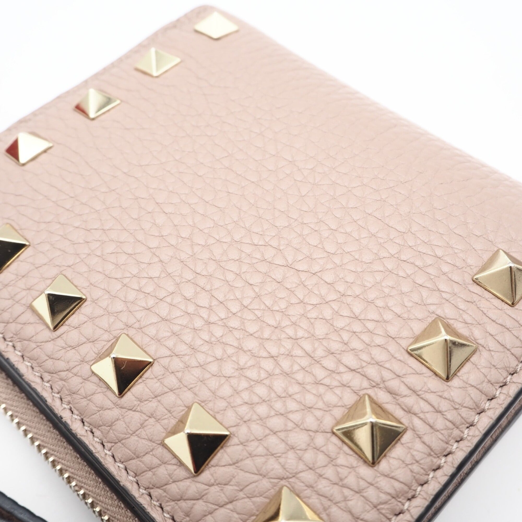 Valentino Beige Leather Wallet (Bi-Fold) (Pre-Owned)