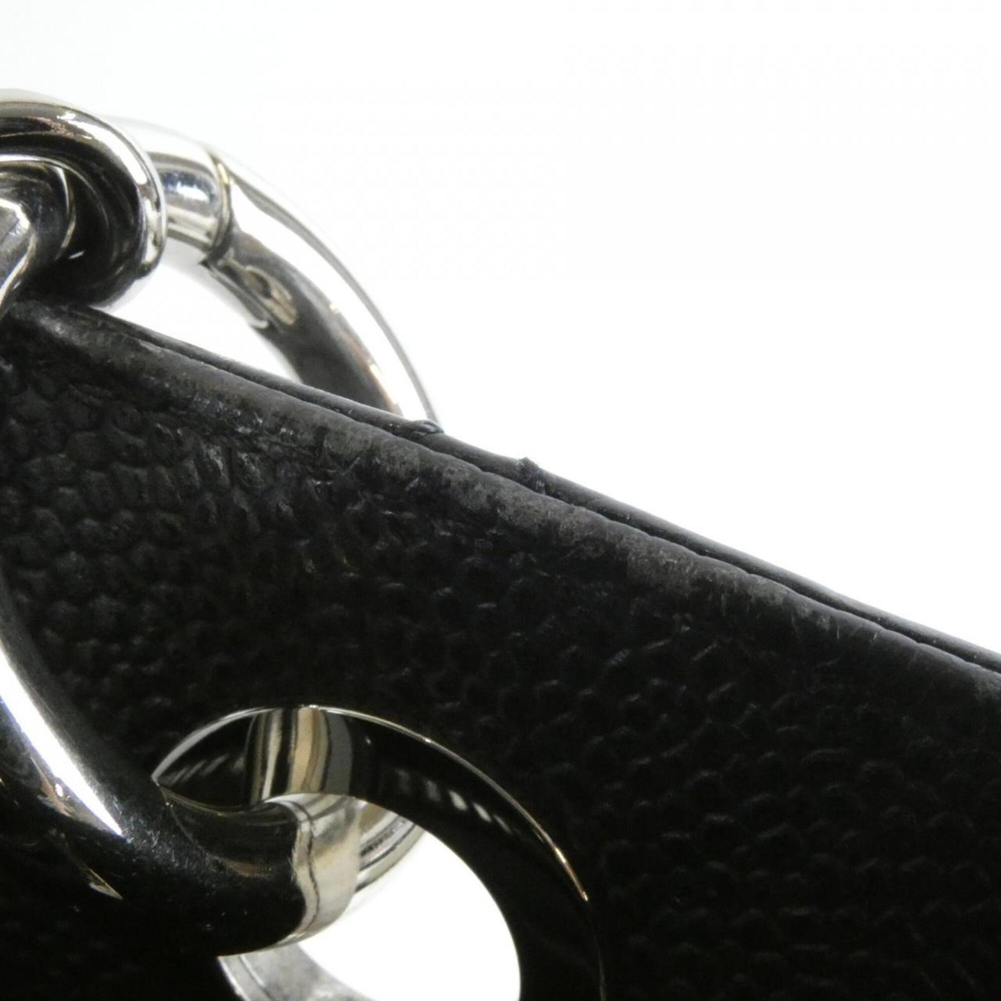 Chanel Black Grained Calfskin Shoulder Bag (Pre-Owned)