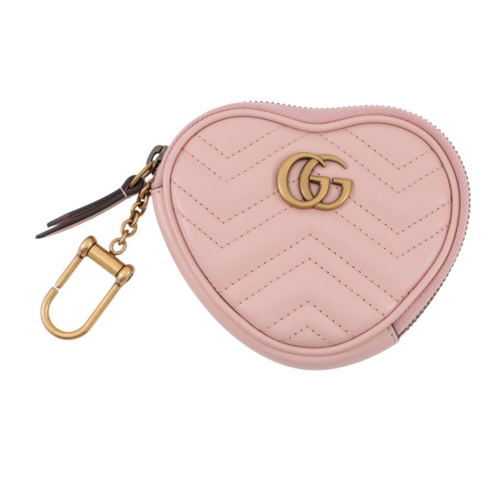 Gucci Pink Leather Coin Purse/Coin Case (Pre-Owned)