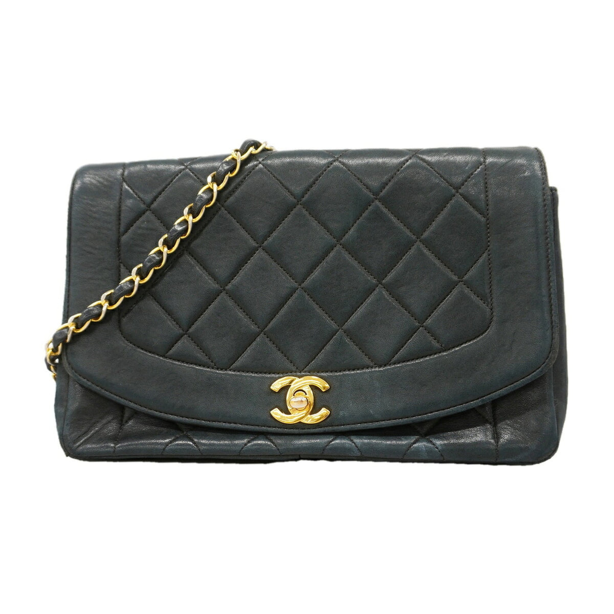 Chanel Black Leather Shoulder Bag (Pre-Owned)