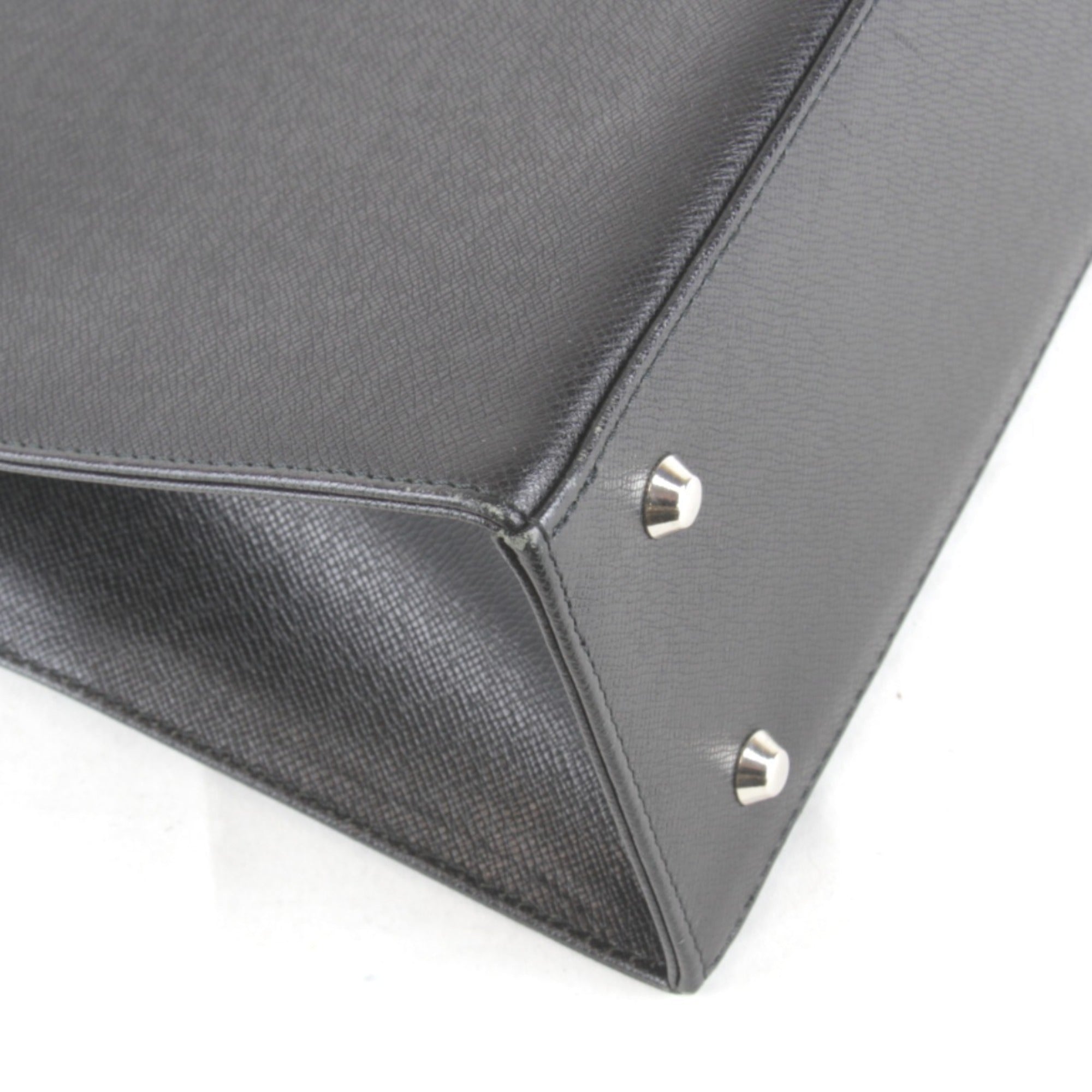 Burberry Black Leather Tote Bag (Pre-Owned)