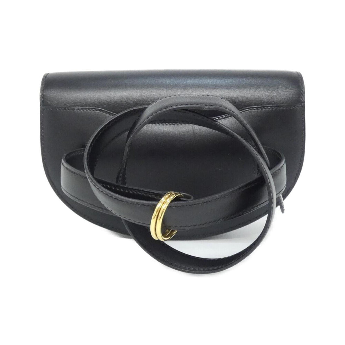 Hermes Black Box Calf Leather Fanny Pack (Pre-Owned)