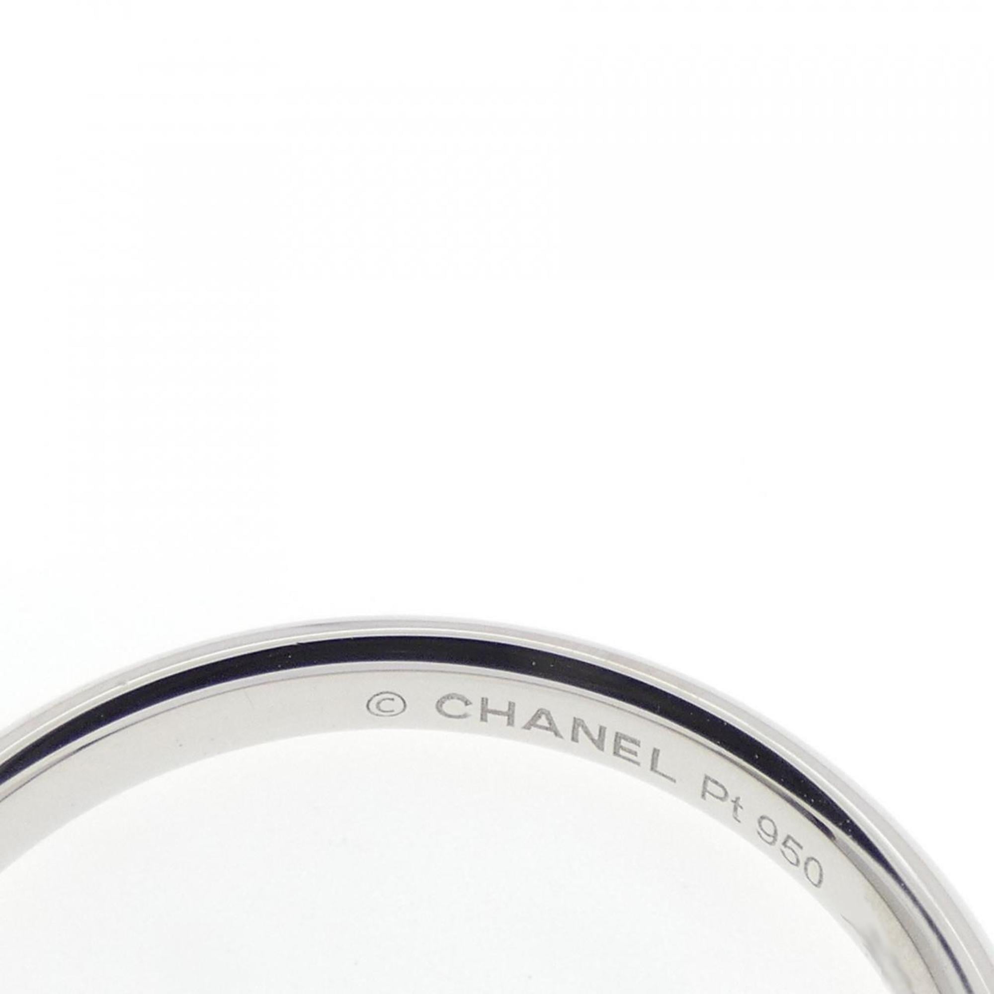 Chanel Platinum 950 Band Ring (Pre-Owned)