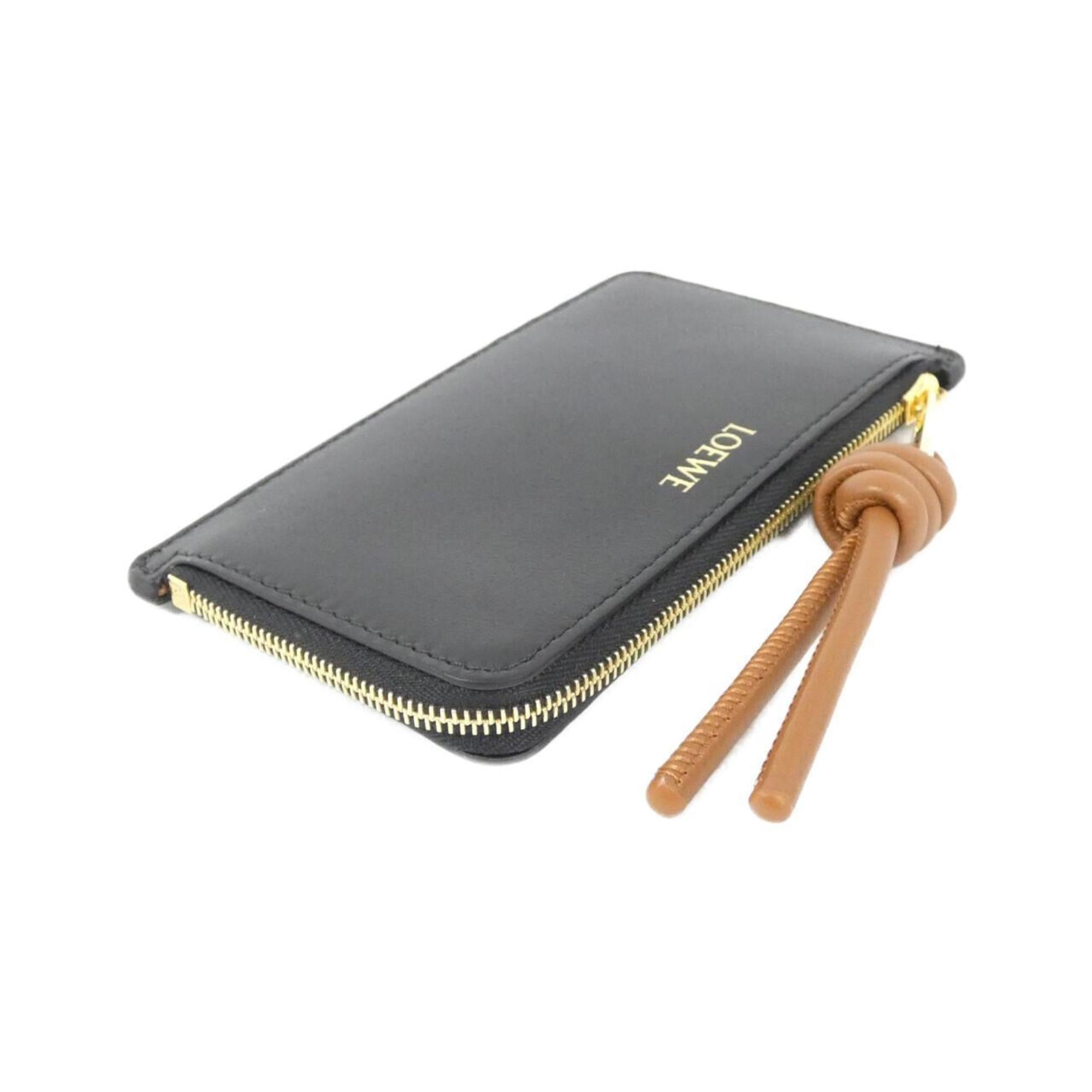 Loewe Black Leather Coin Purse/Coin Case (Pre-Owned)