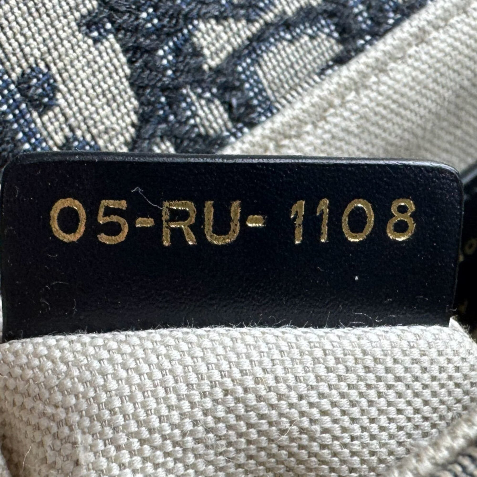 Christian Dior Navy Canvas Handbag Shoulder Bag (Pre-Owned)