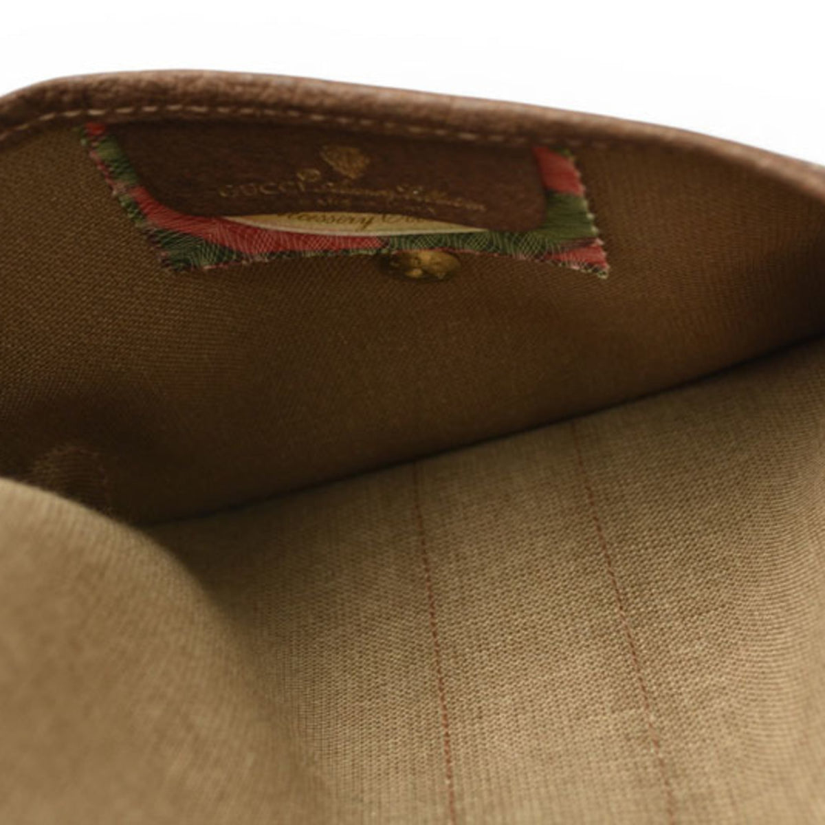 Gucci Gg Plus Beige Brown Gg Plus Pouch (Pre-Owned)