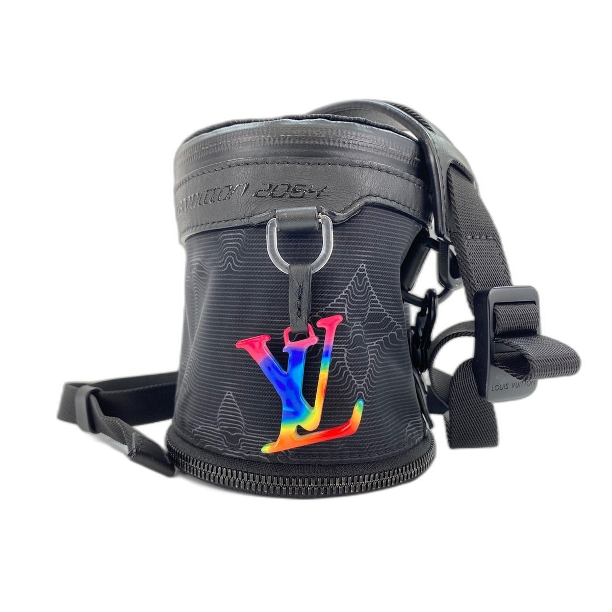 Louis Vuitton Black Galle Nylon Shoulder Bag (Pre-Owned)