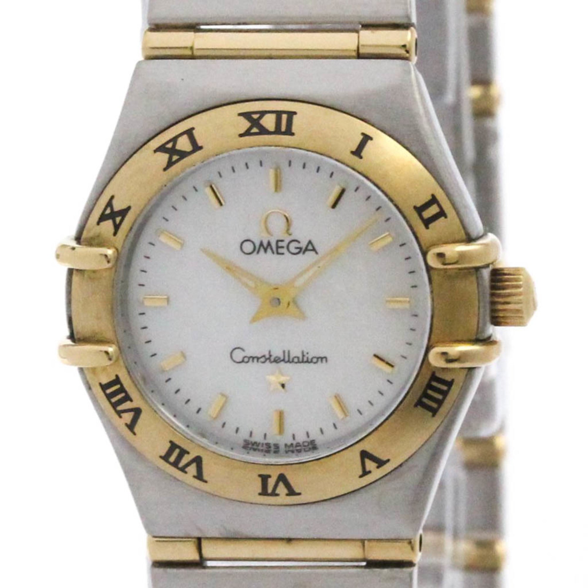 Omega Constellation Quartz Watch Stainless Steel And Yellow Gold Watch (Pre-Owned)