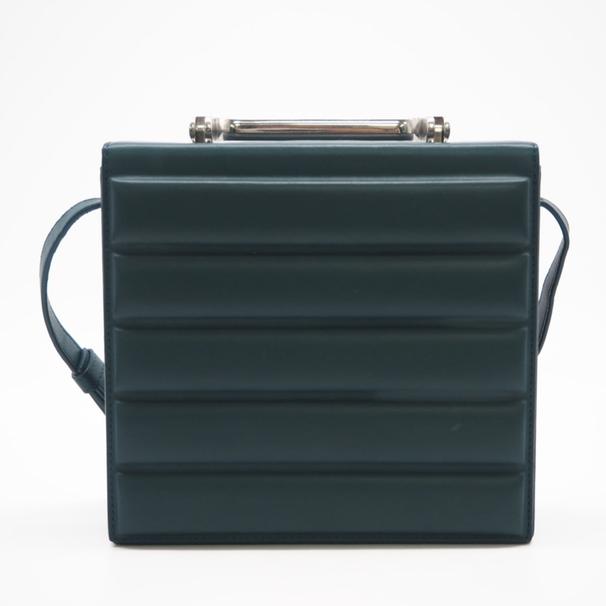 Bottega Veneta Green Leather Shoulder Bag (Pre-Owned)