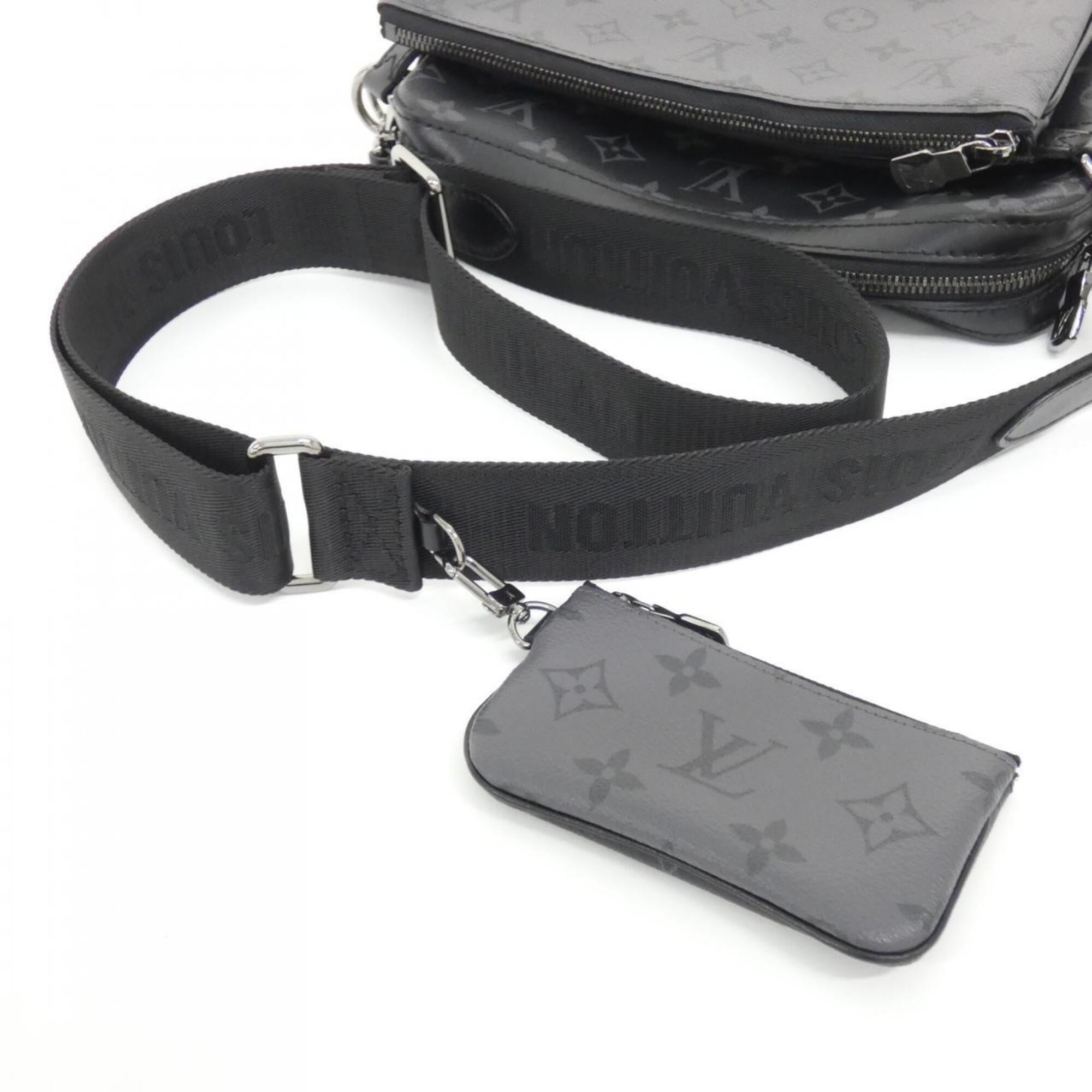 Louis Vuitton Black Coated Canvas Shoulder Bag (Pre-Owned)