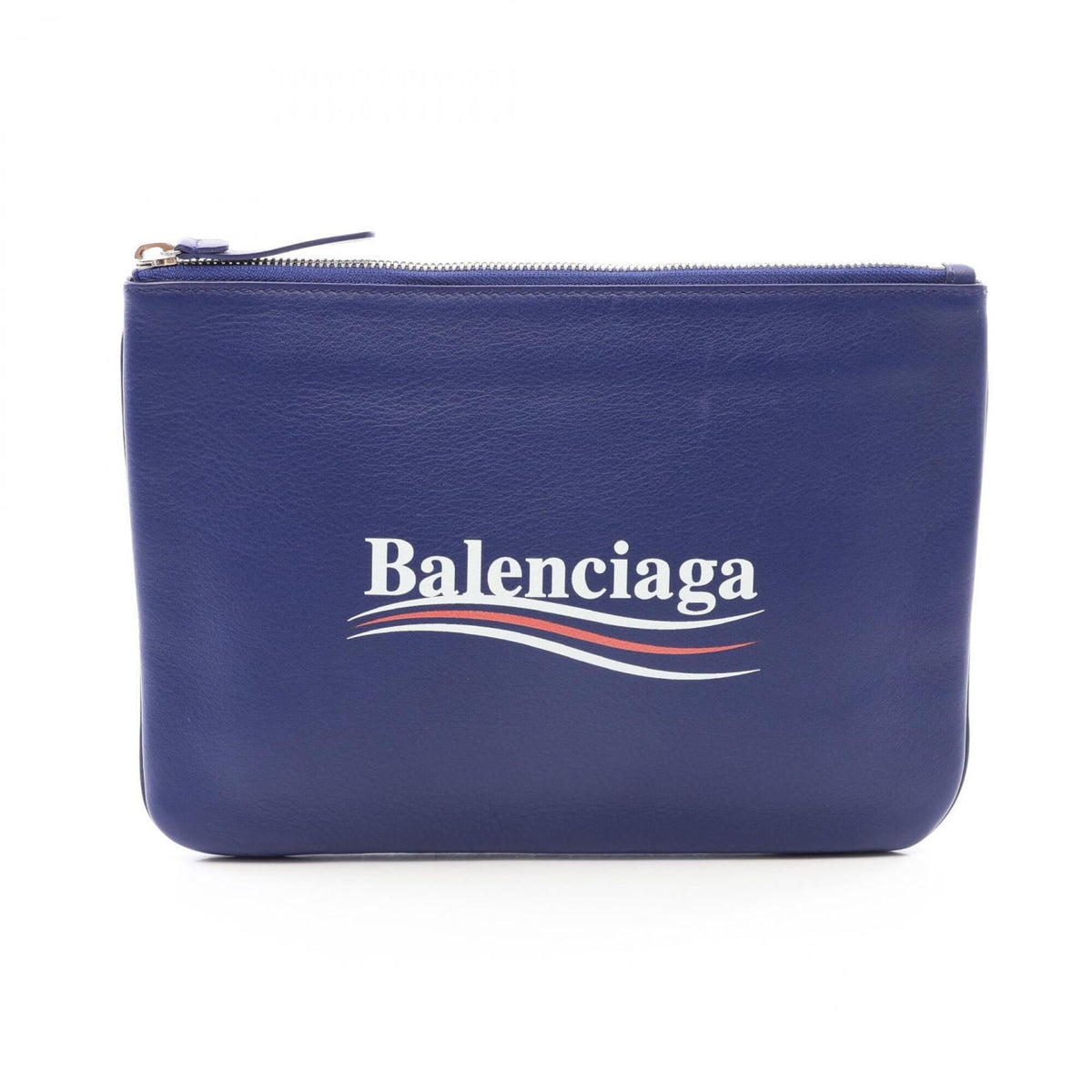 Balenciaga Blue Leather Clutch Bag (Pre-Owned)