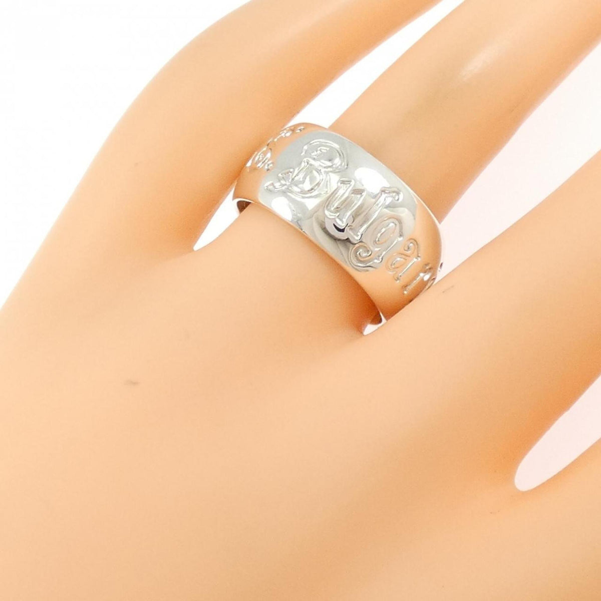 Bvlgari Silver Silver 925 Band Ring (Pre-Owned)