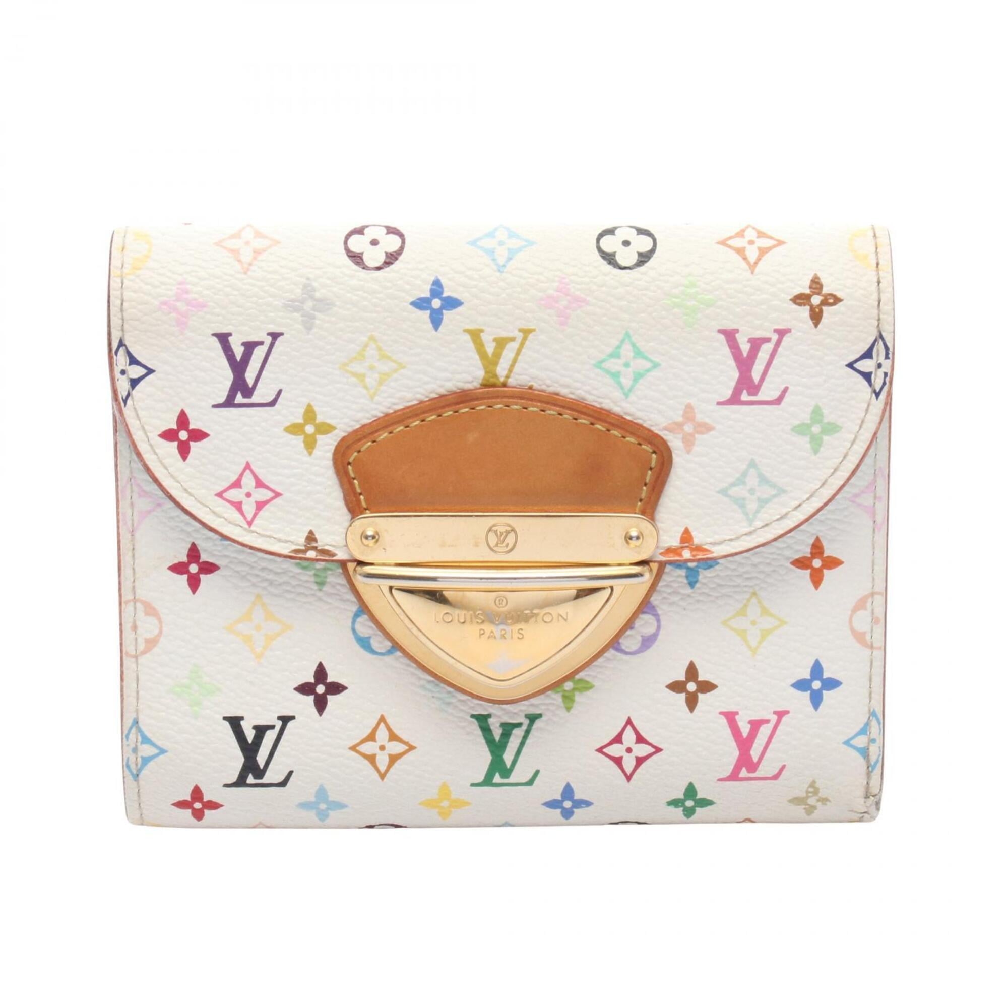 Louis Vuitton Blanc Multi-Color White Pvc Wallet (Tri-Fold) (Pre-Owned)