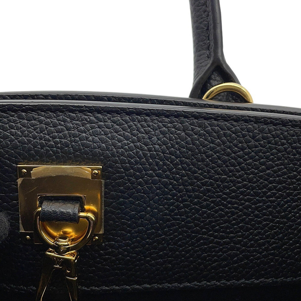 Louis Vuitton Black Noir Leather Handbag Shoulder Bag (Pre-Owned)