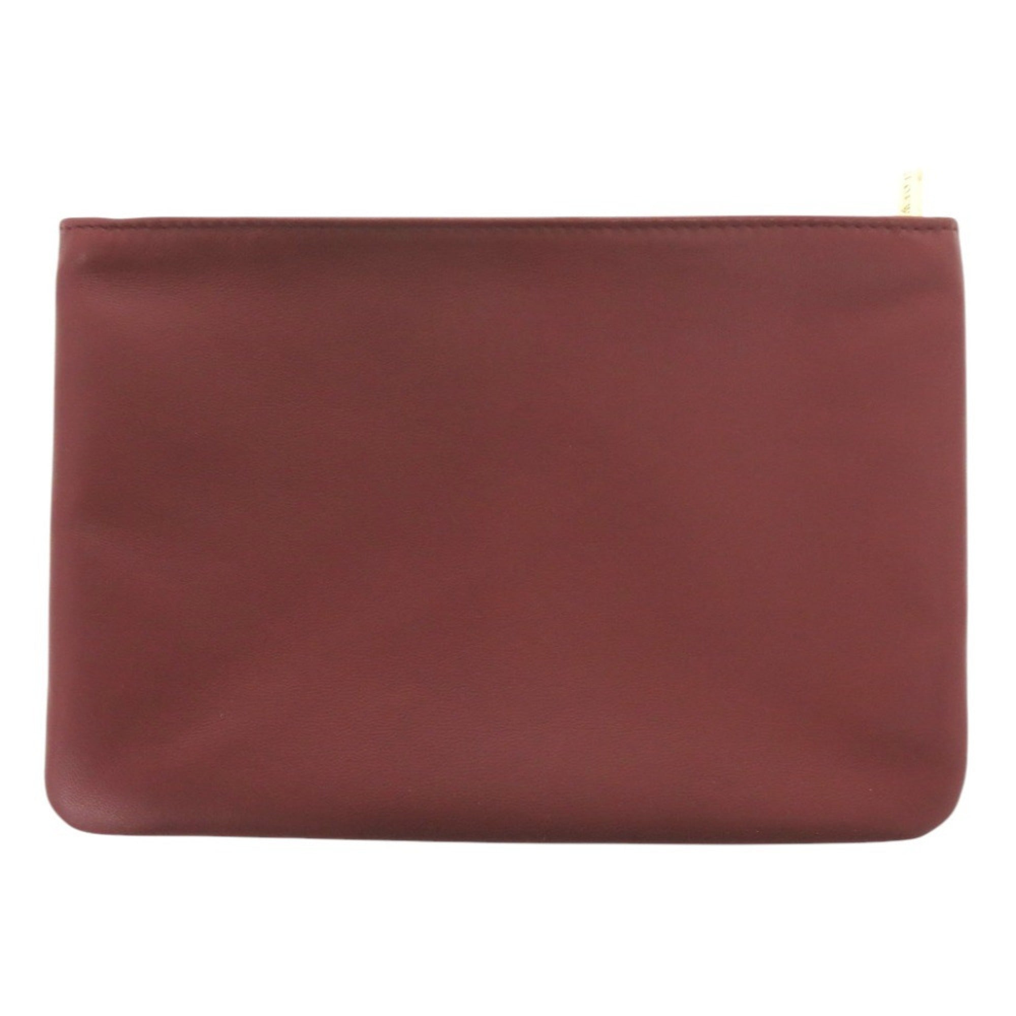 Loewe Wine Leather Pouch (Pre-Owned)