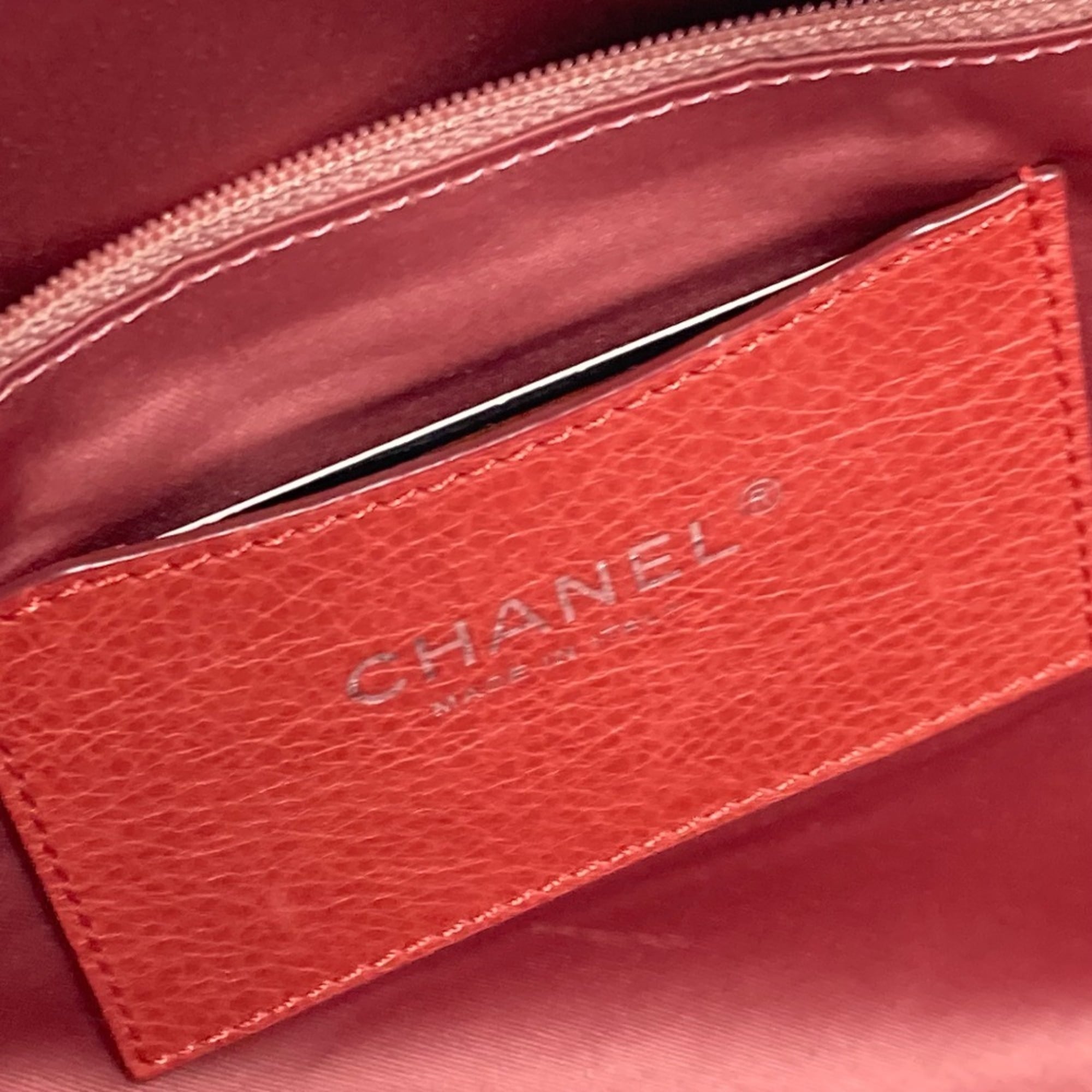 Chanel On The Road Pink Caviar Leather Shoulder Bag Tote Bag (Pre-Owned)