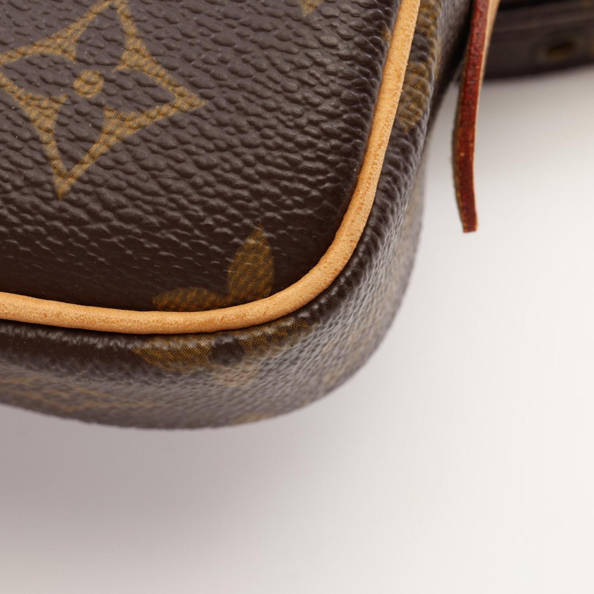 Louis Vuitton Brown Monogram Coated Canvas Handbag Shoulder Bag (Pre-Owned)