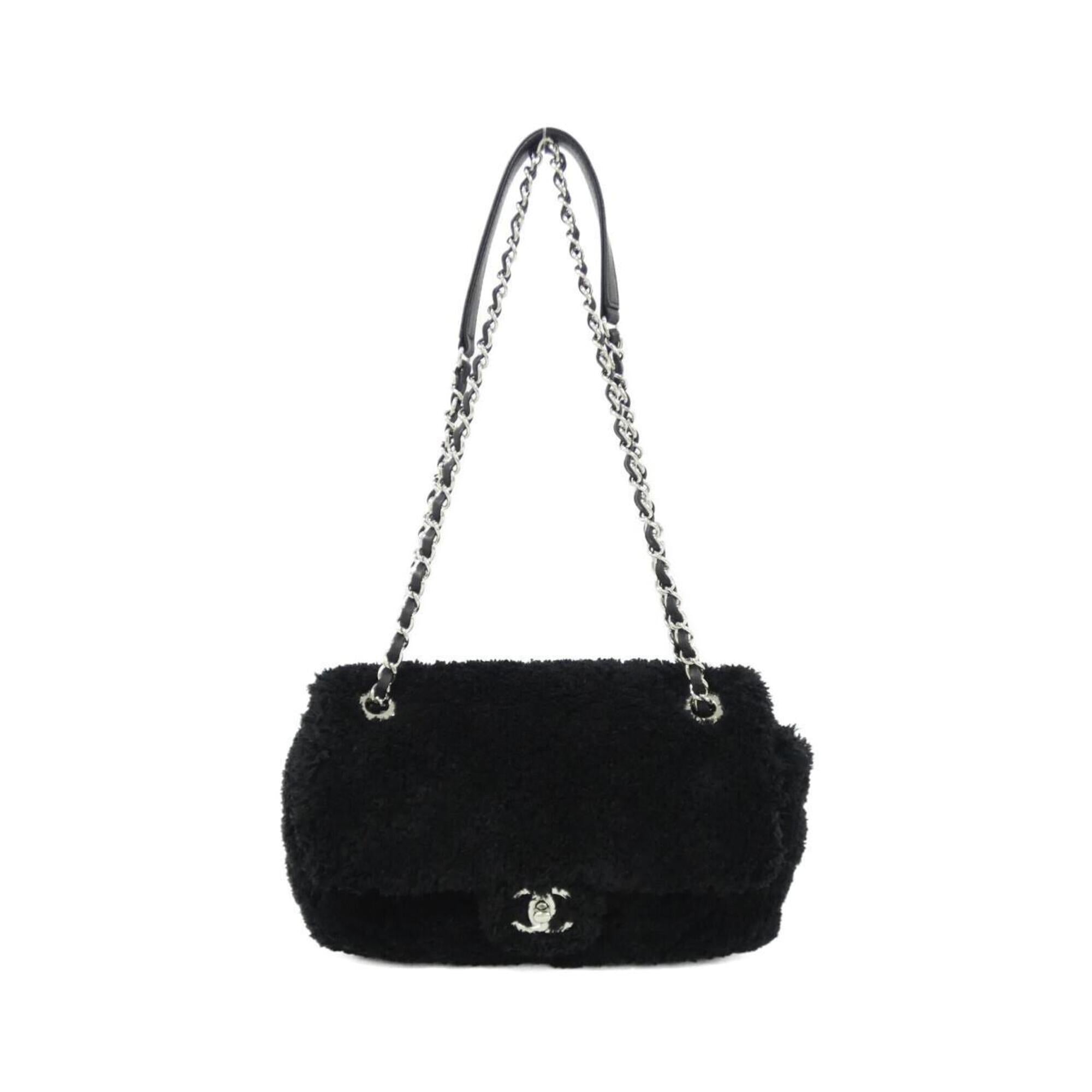 Chanel Black Leather Shoulder Bag (Pre-Owned)