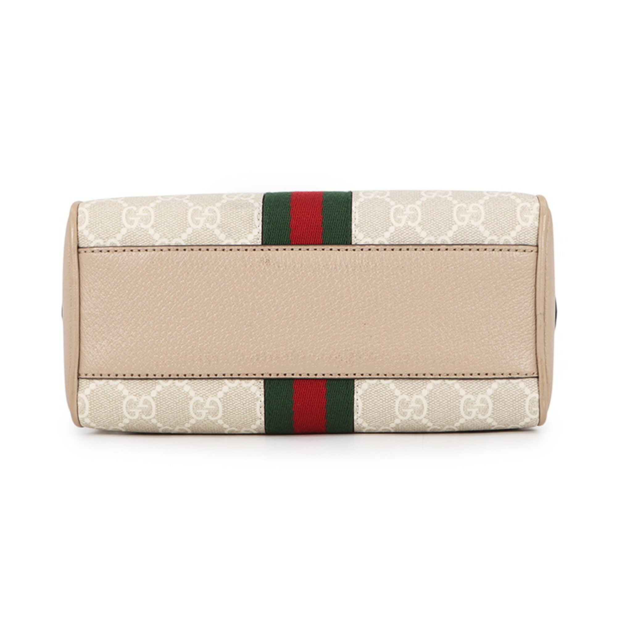Gucci Beige Gg Supreme Leather Handbag Shoulder Bag (Pre-Owned)